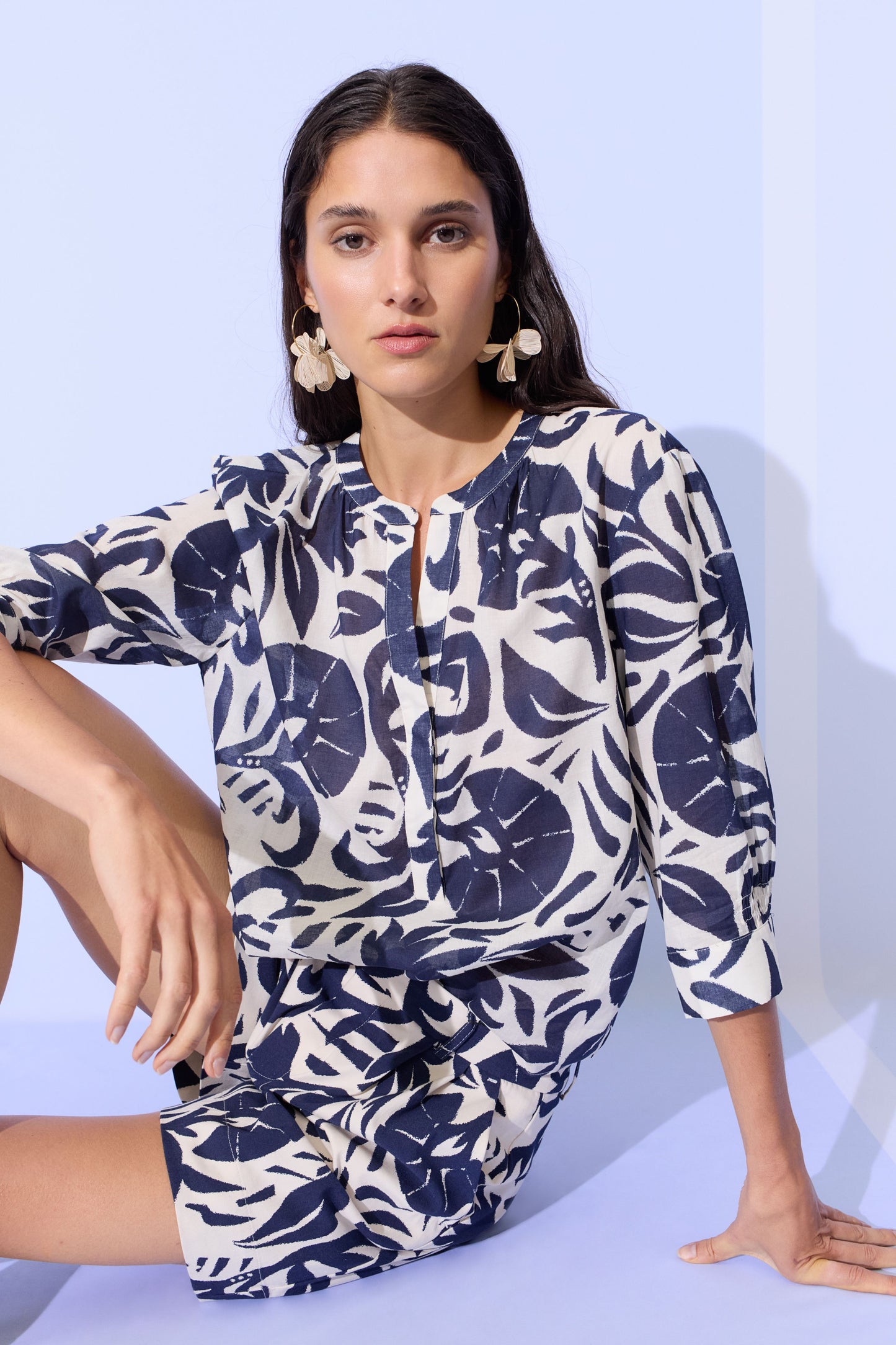 Oui Bold Print Blouse 97471