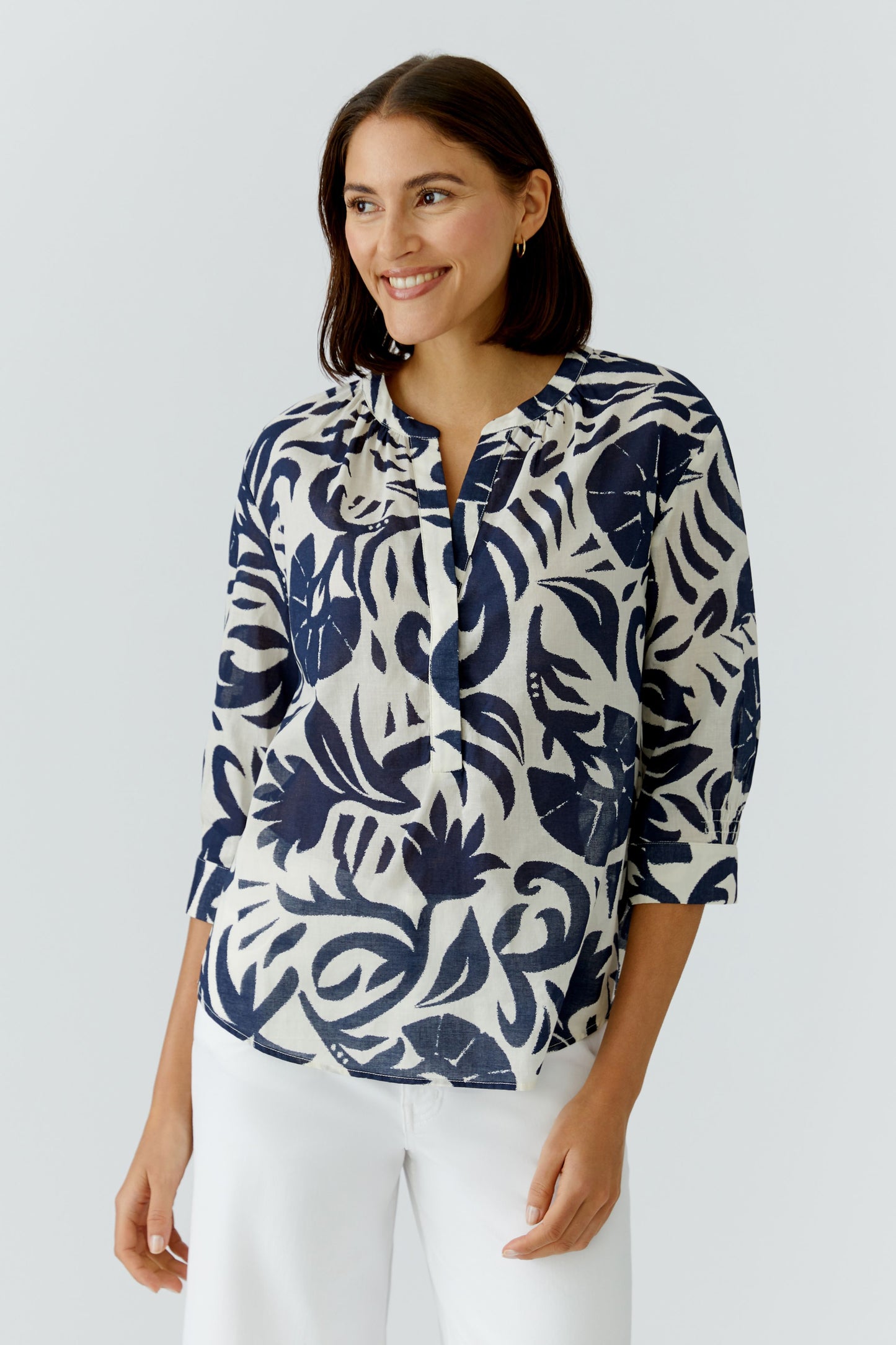 Oui Bold Print Blouse 97471