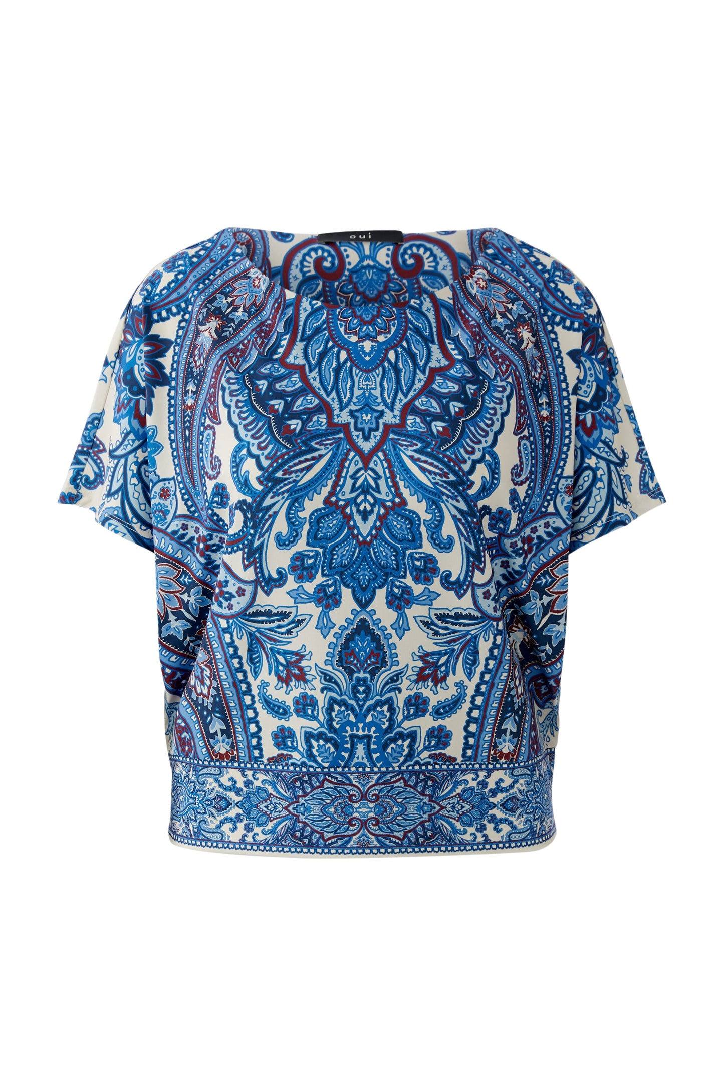 Oui Paisley Print Top 96408