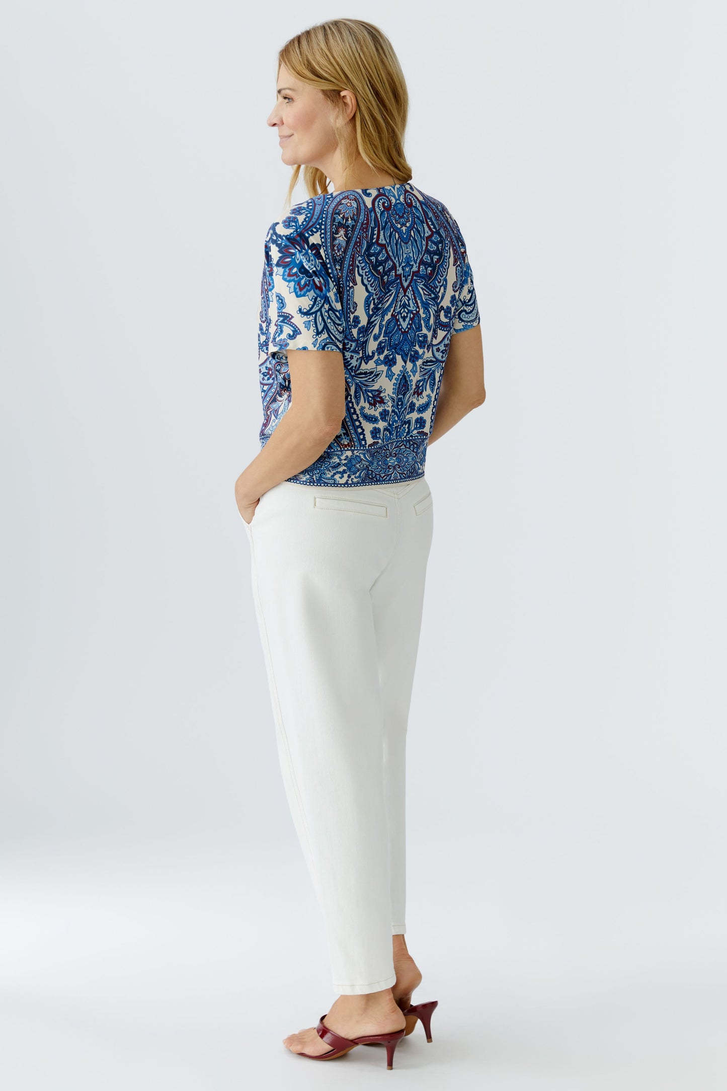 Oui Paisley Print Top 96408