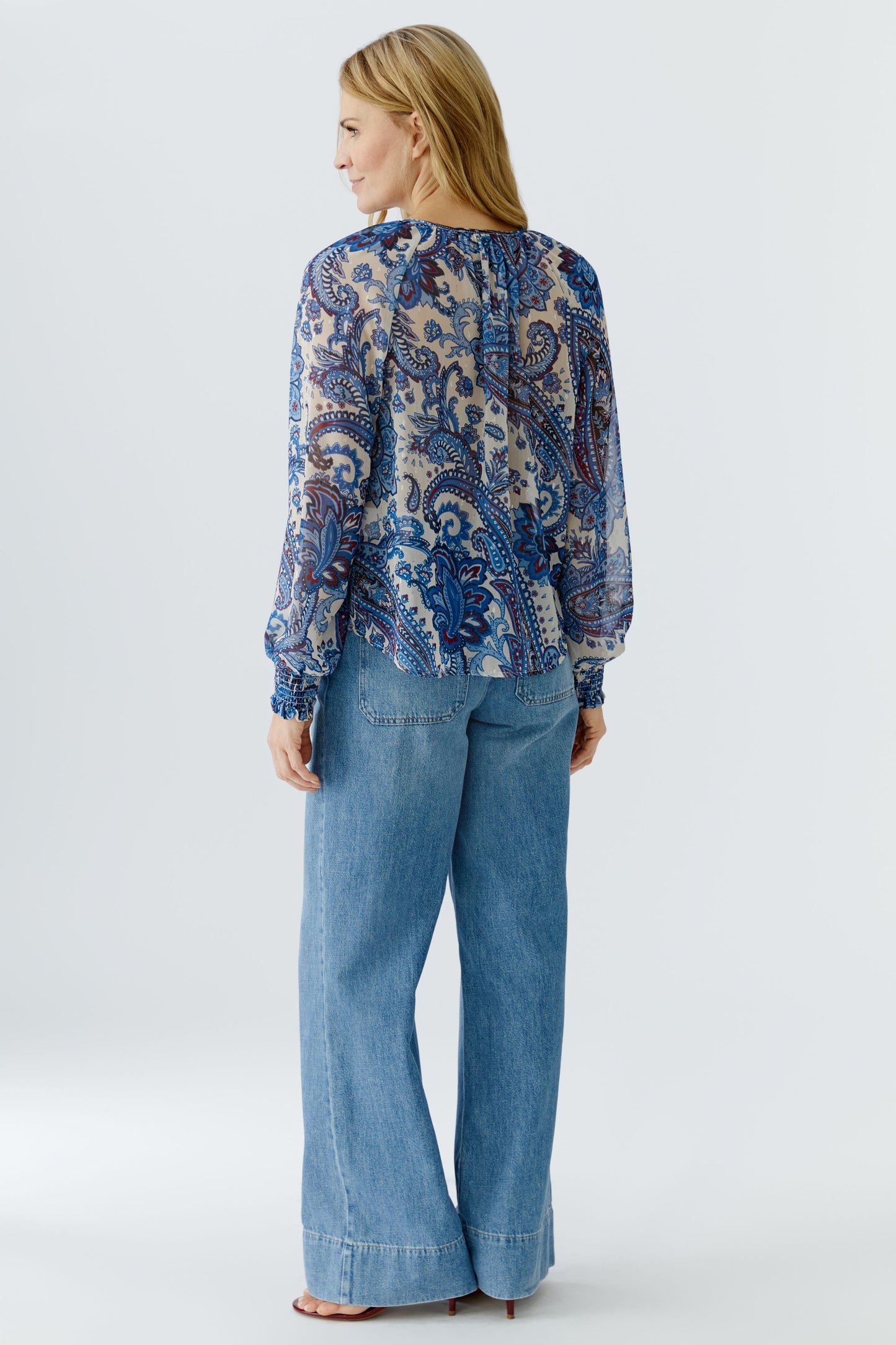Oui Paisley Print Blouse 96462