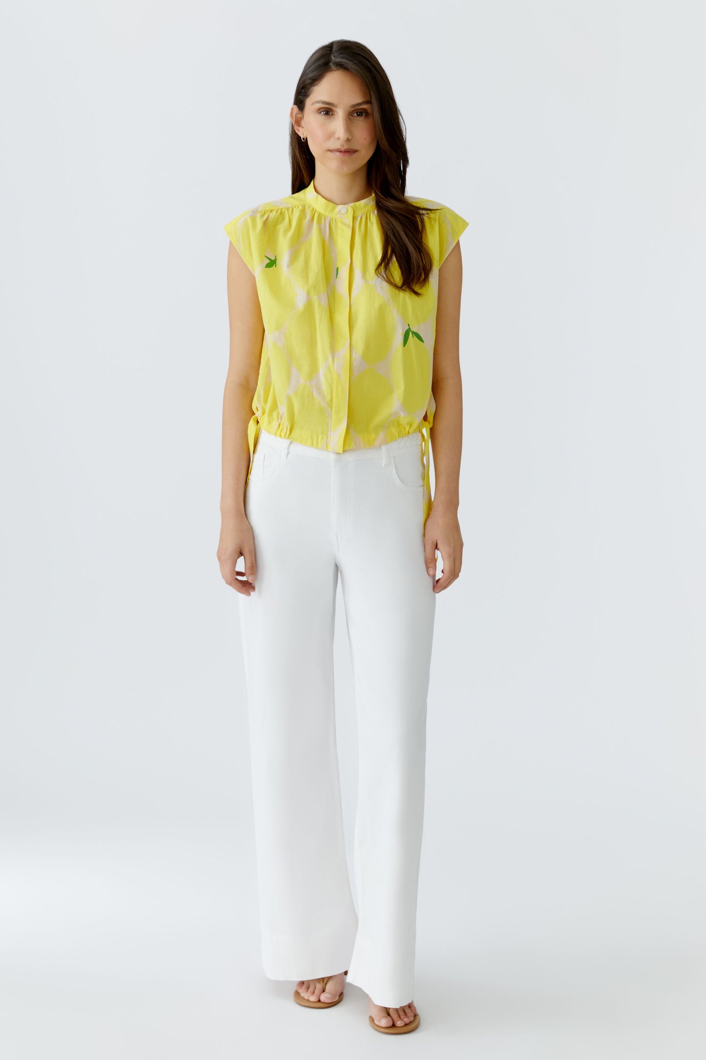 Oui Print Blouse 97234