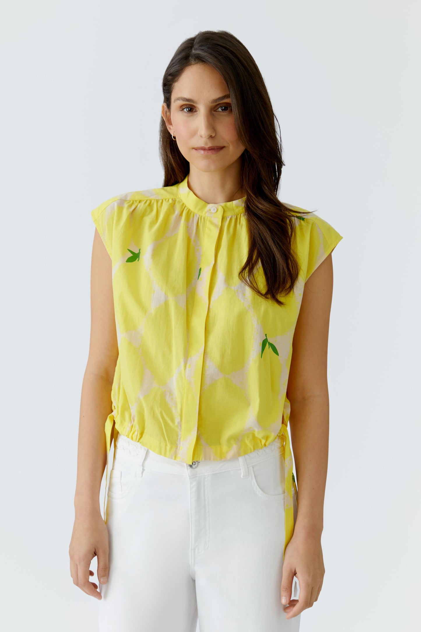 Oui Print Blouse 97234