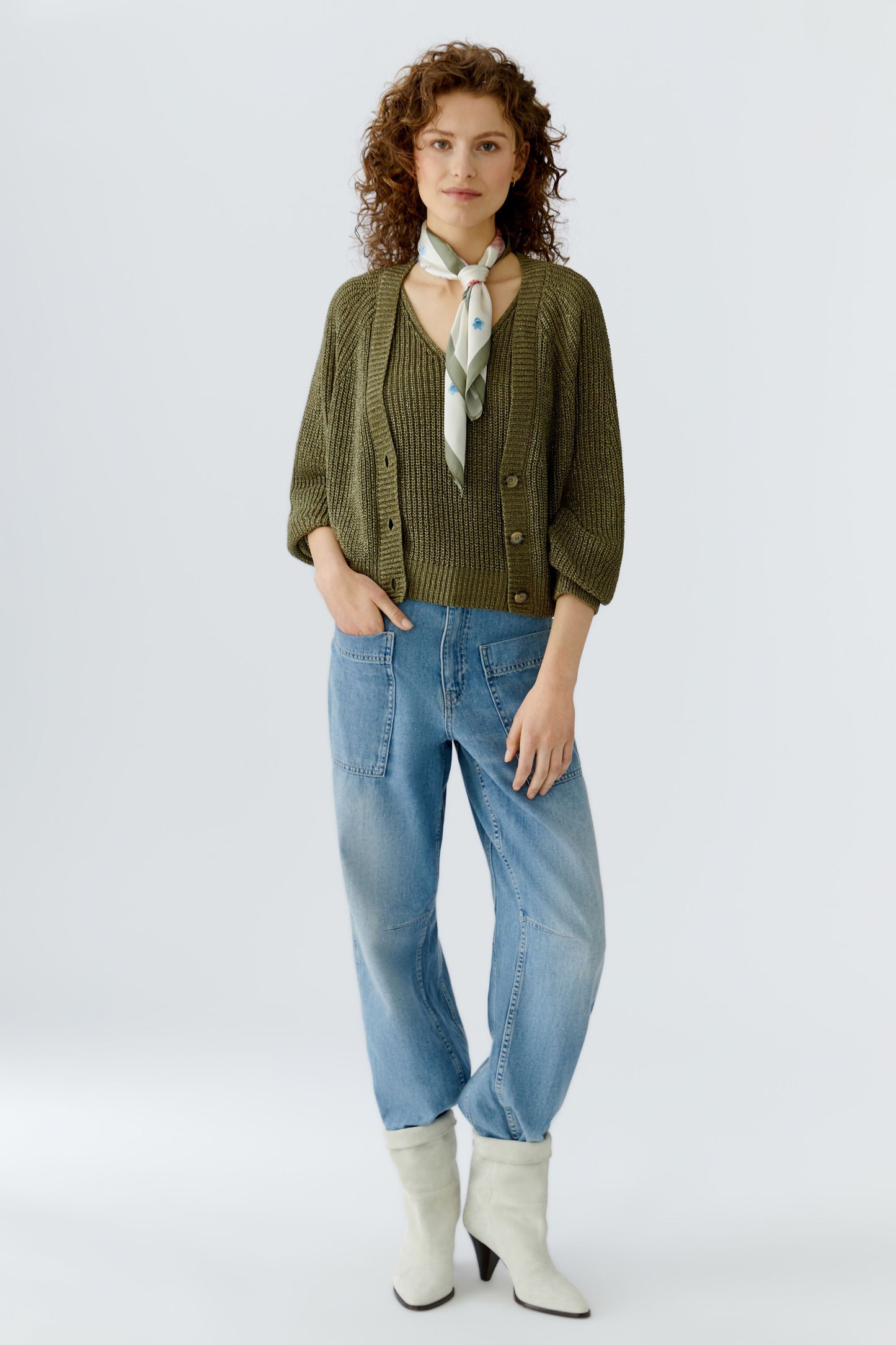 Oui Floral Square Scarf 96804