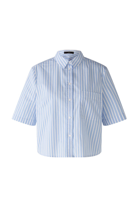 Oui 88066 Cotton Stripe Shirt