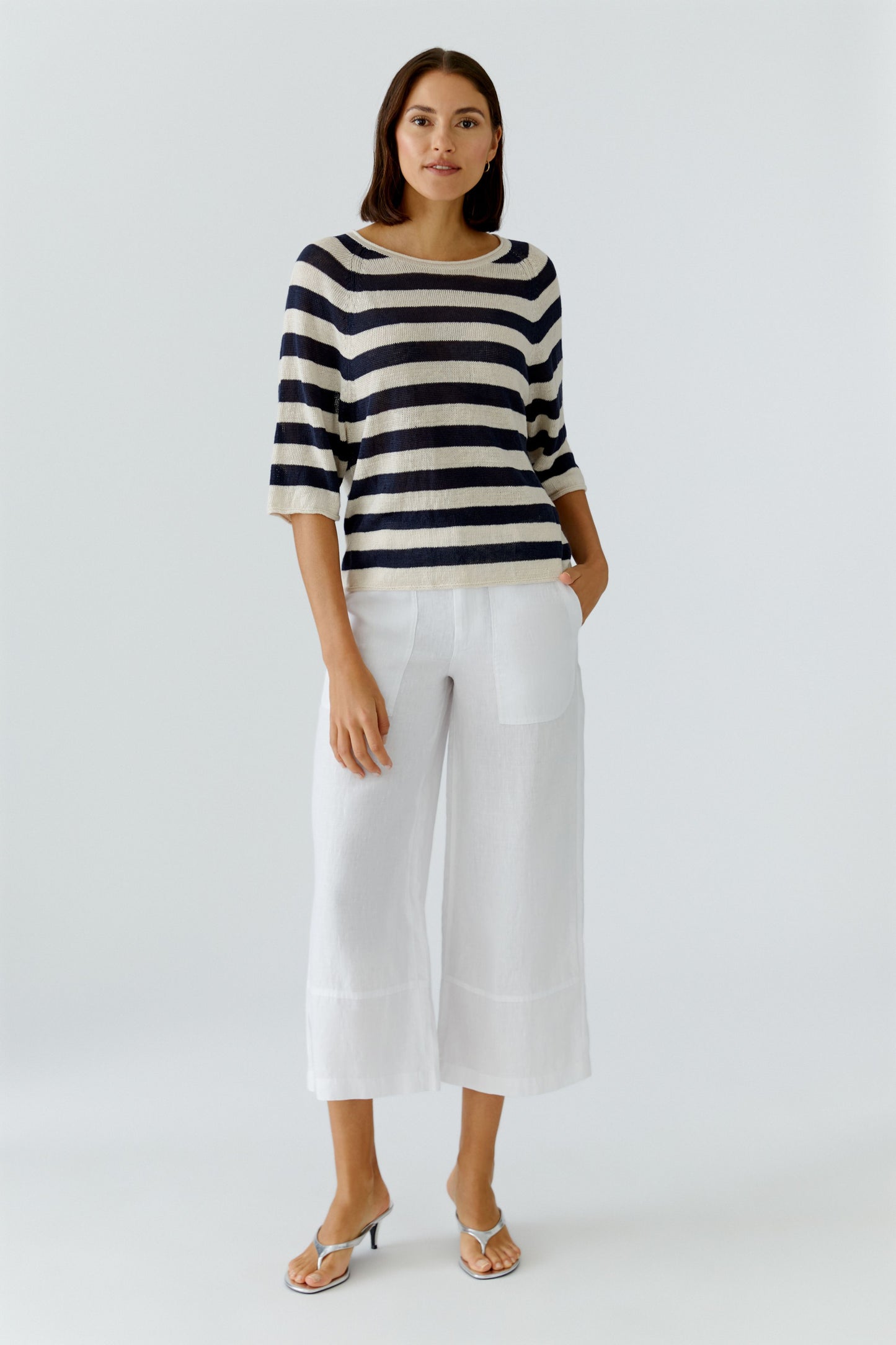 Oui Stripe Sweater 97418