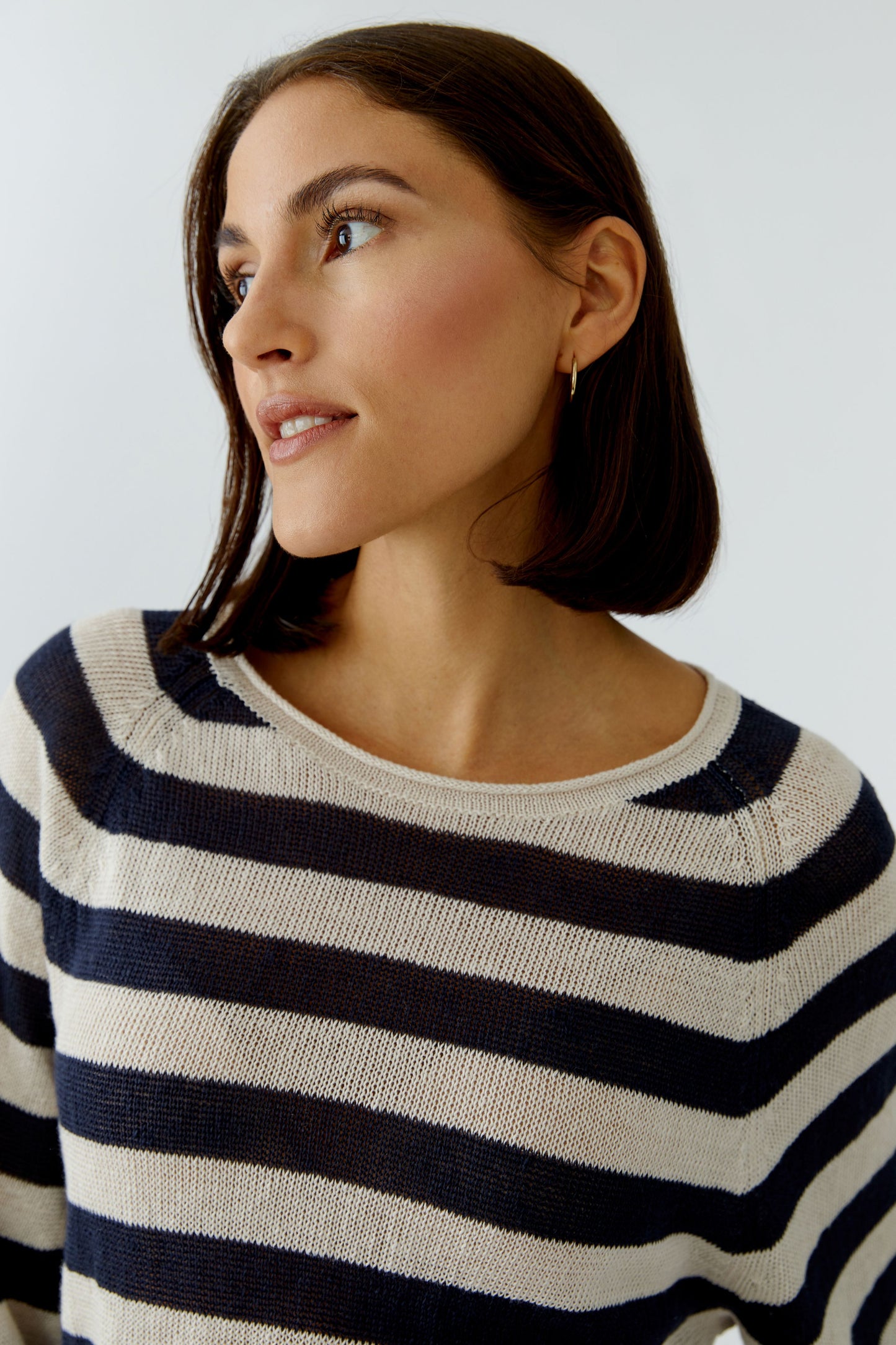 Oui Stripe Sweater 97418