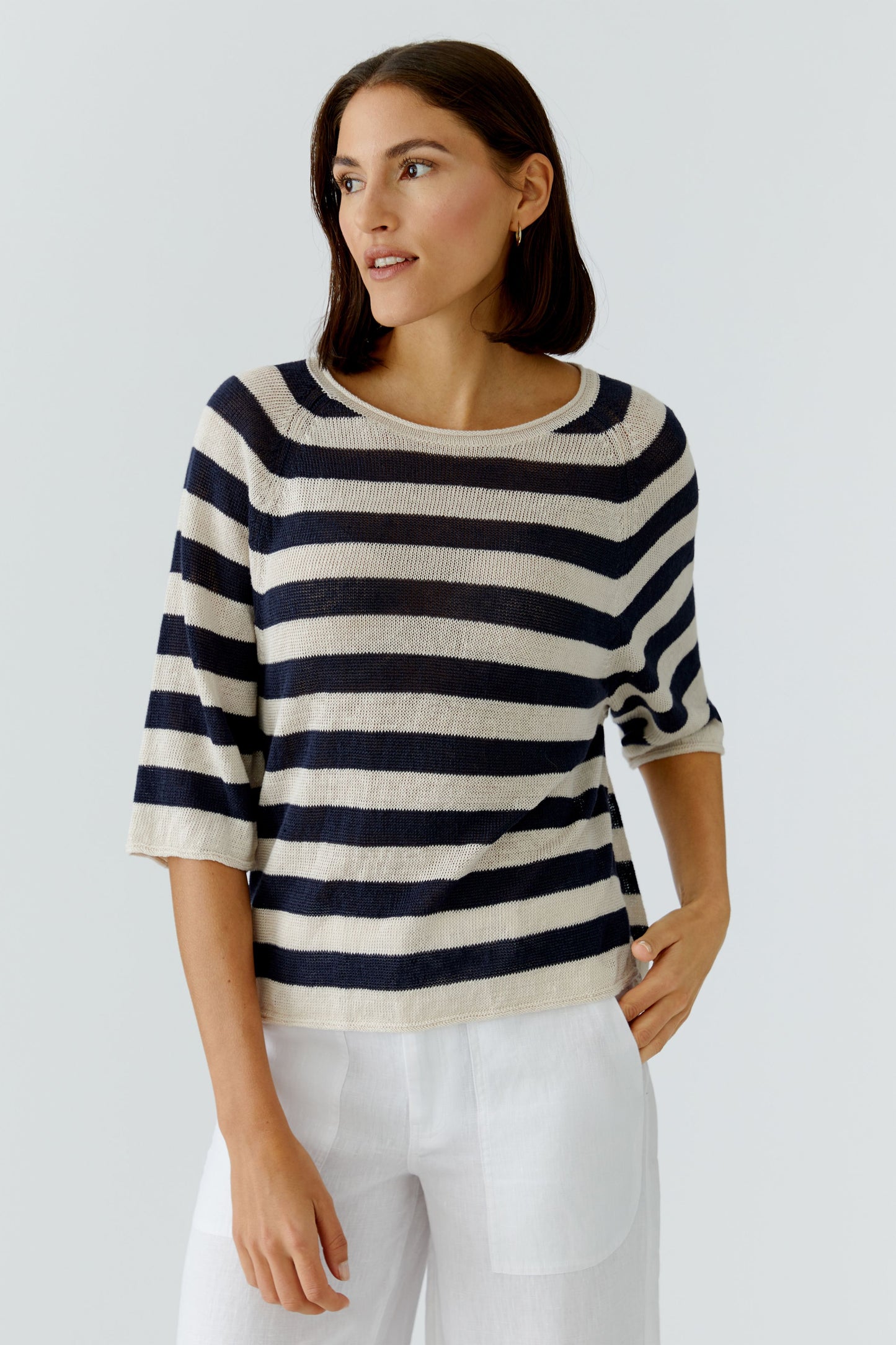 Oui Stripe Sweater 97418