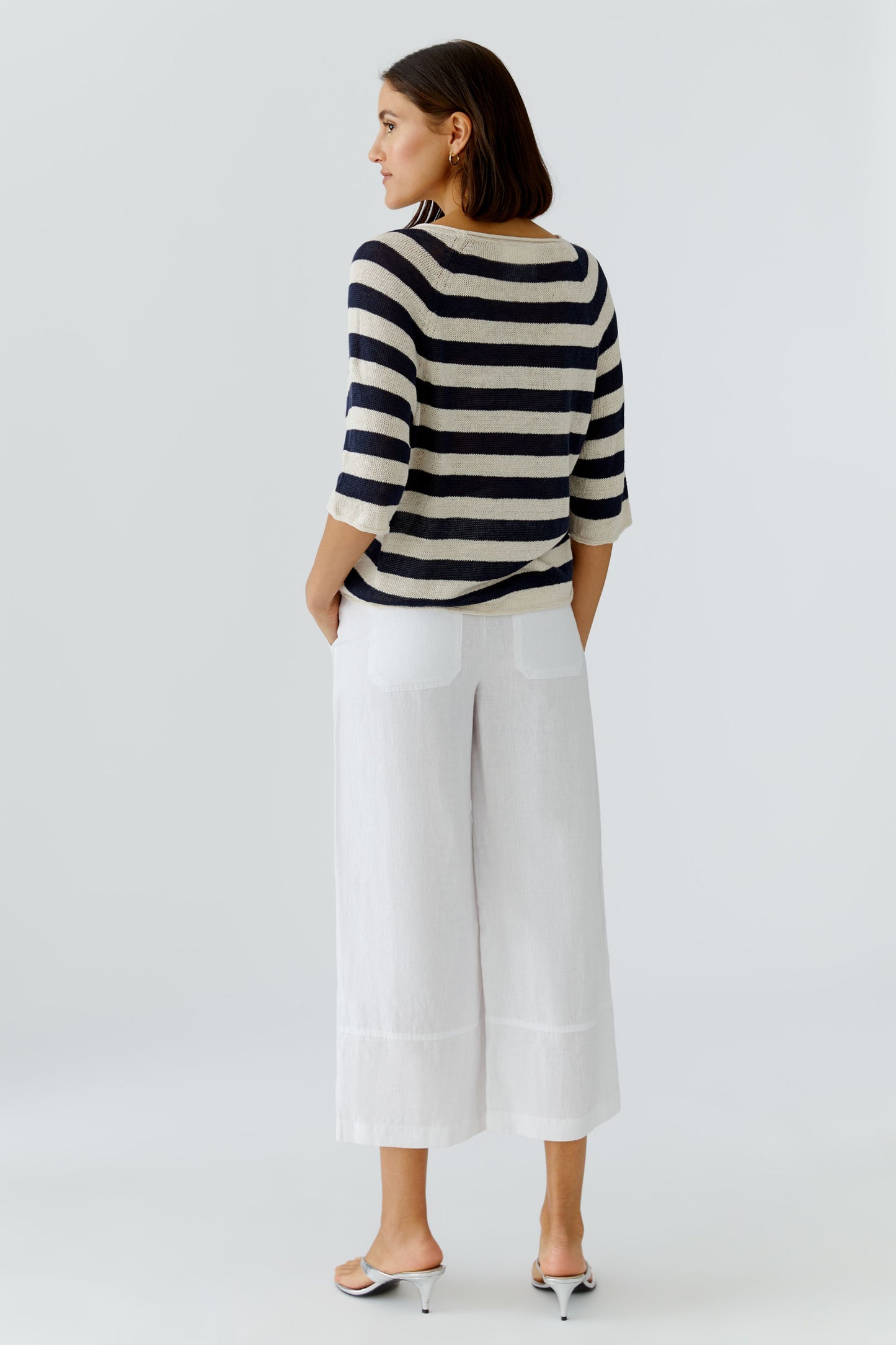 Oui Stripe Sweater 97418