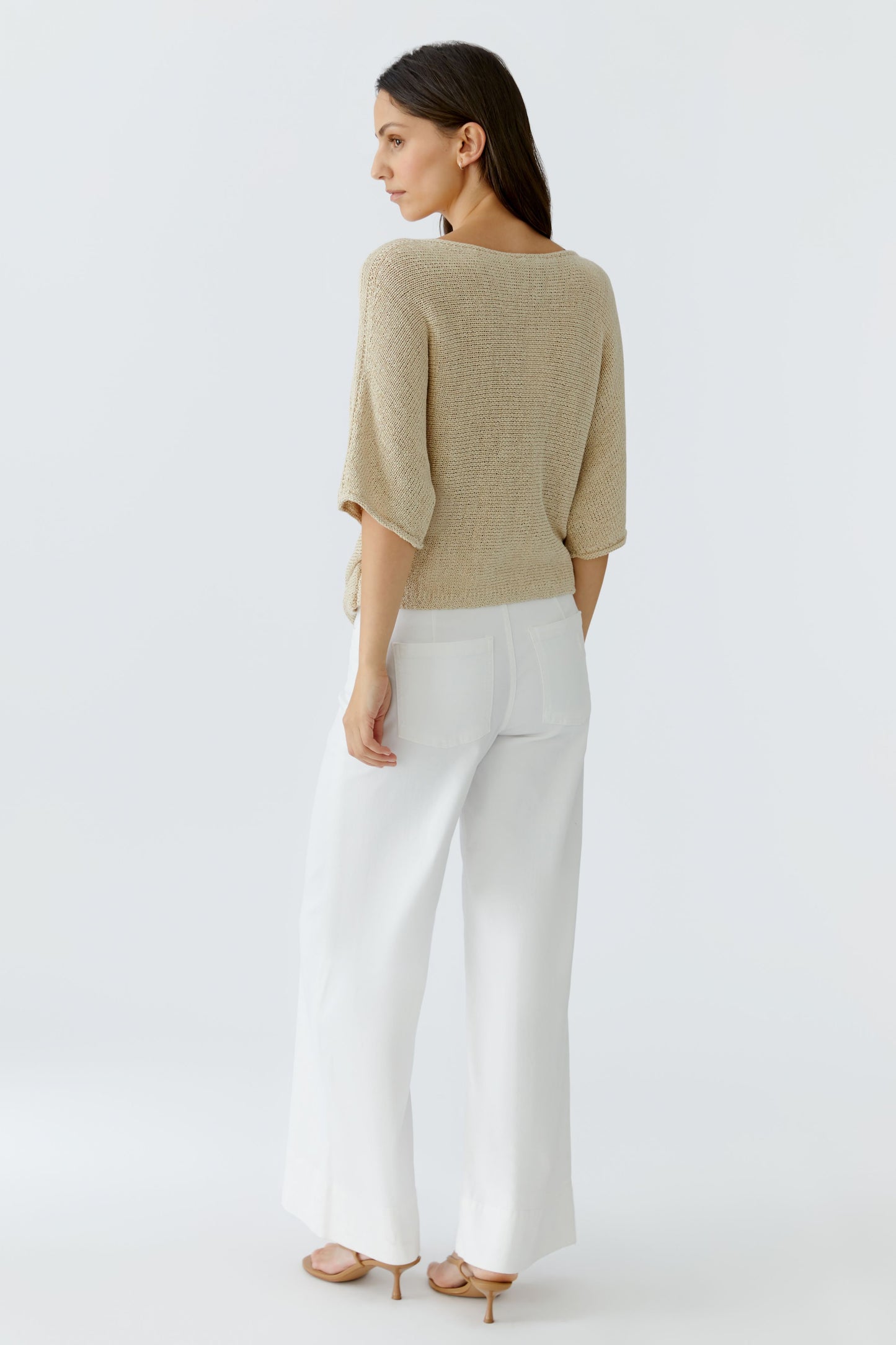 Oui Lemon Front Sweater 97433