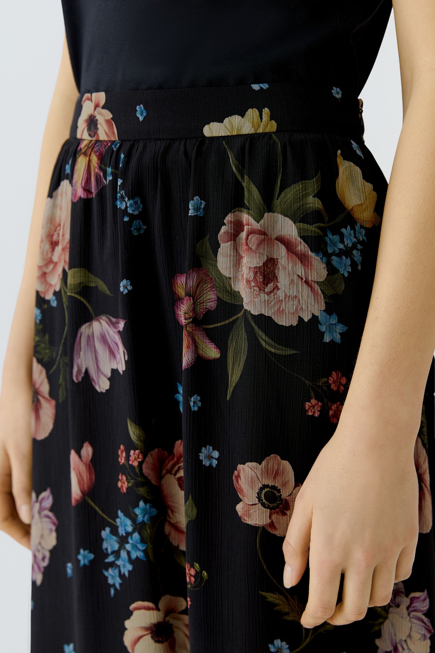 Oui Floral Maxi Skirt 96651