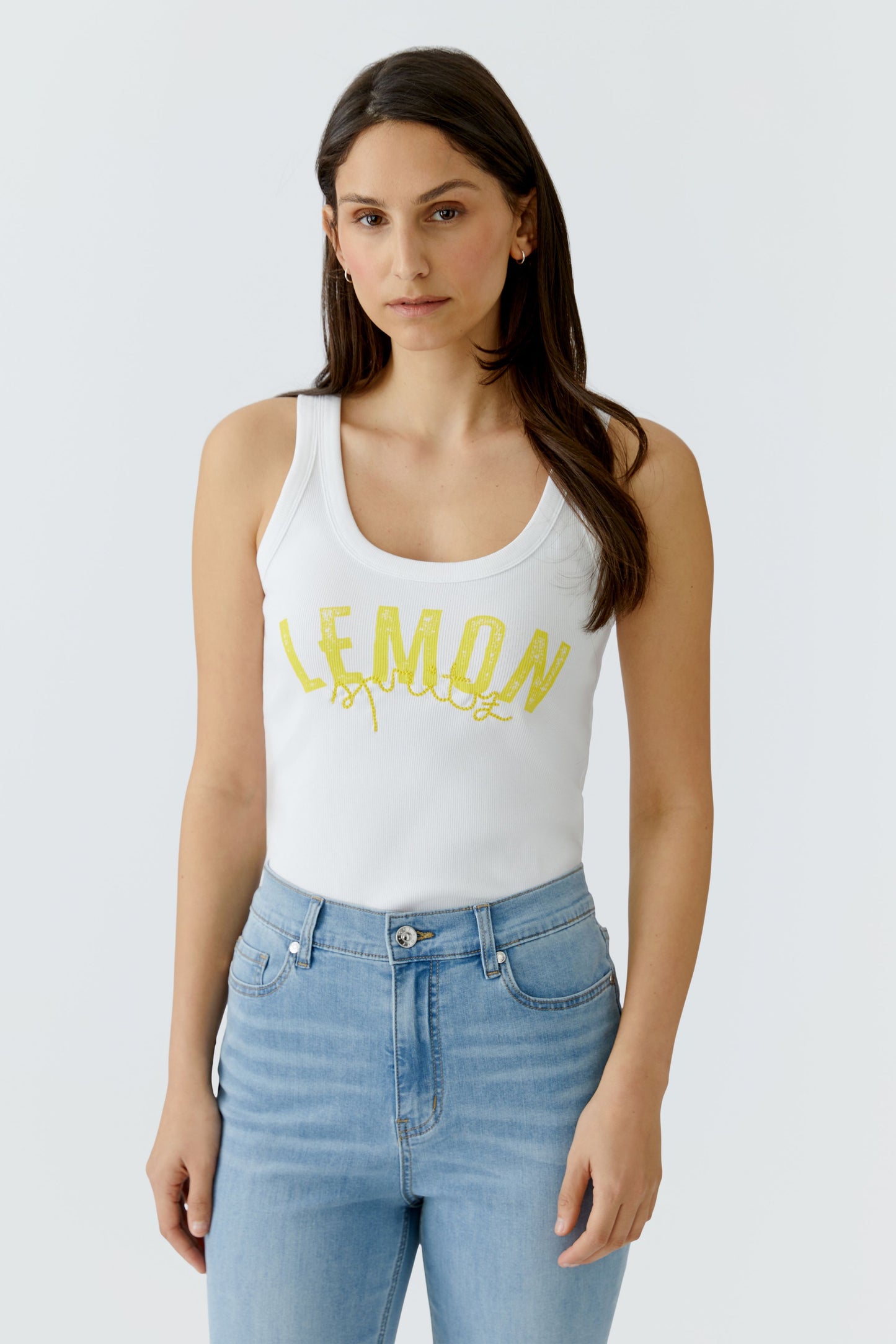 Oui Lemon Front Vest 97457