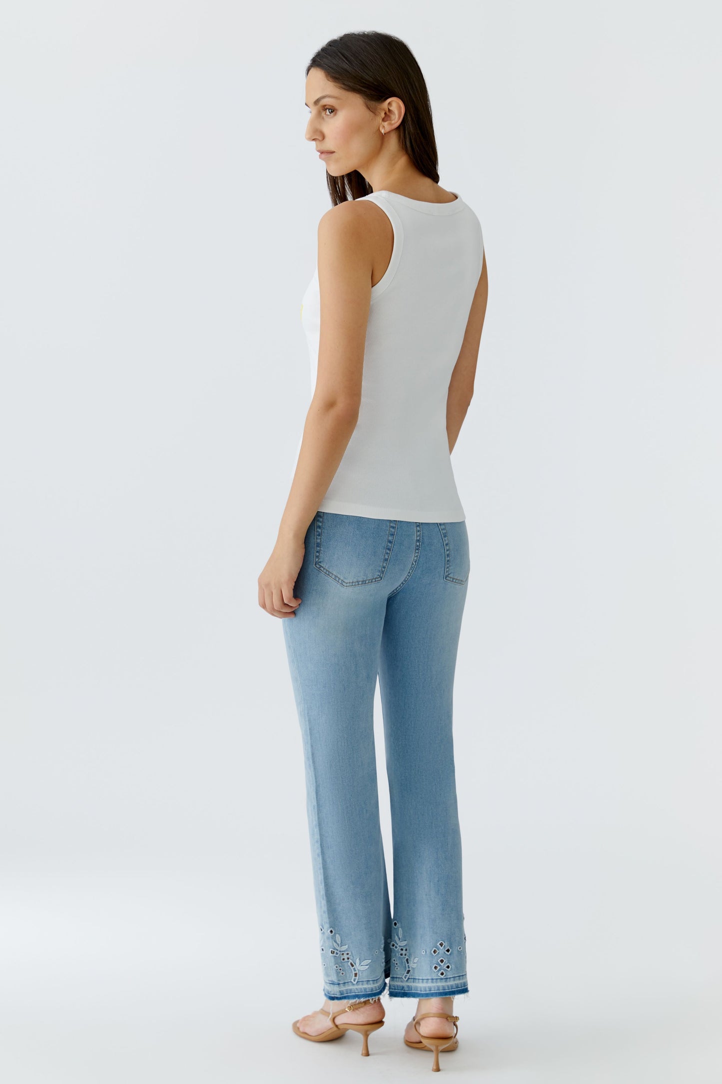 Oui Lemon Front Vest 97457