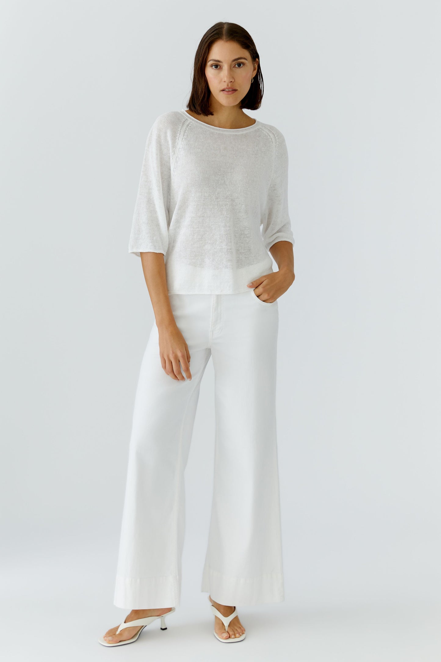 Oui White Jeans 97659