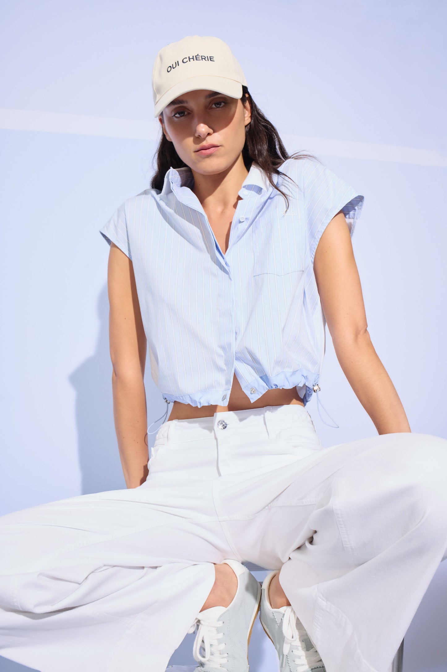 Oui White Jeans 97659
