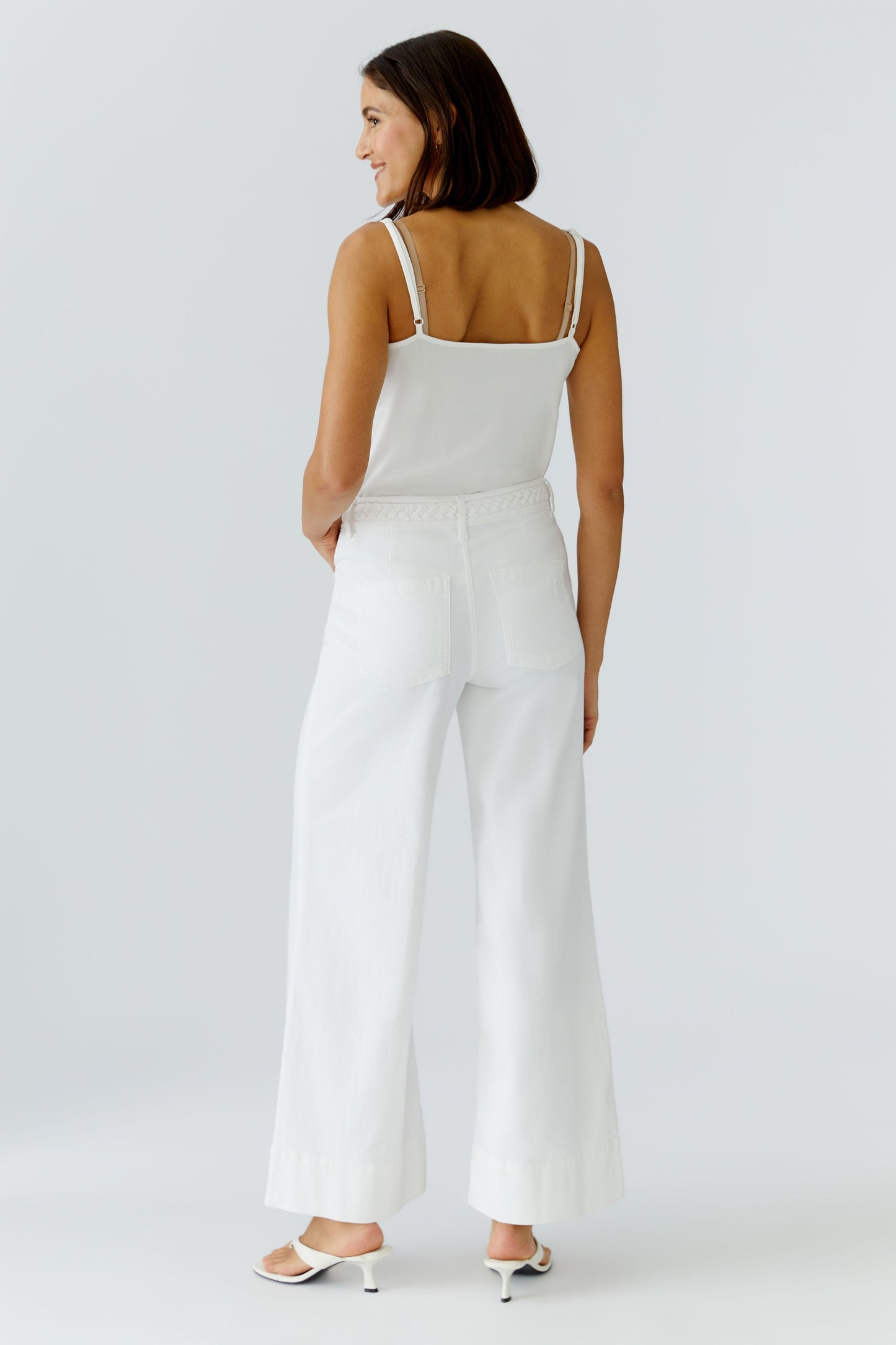 Oui White Jeans 97659