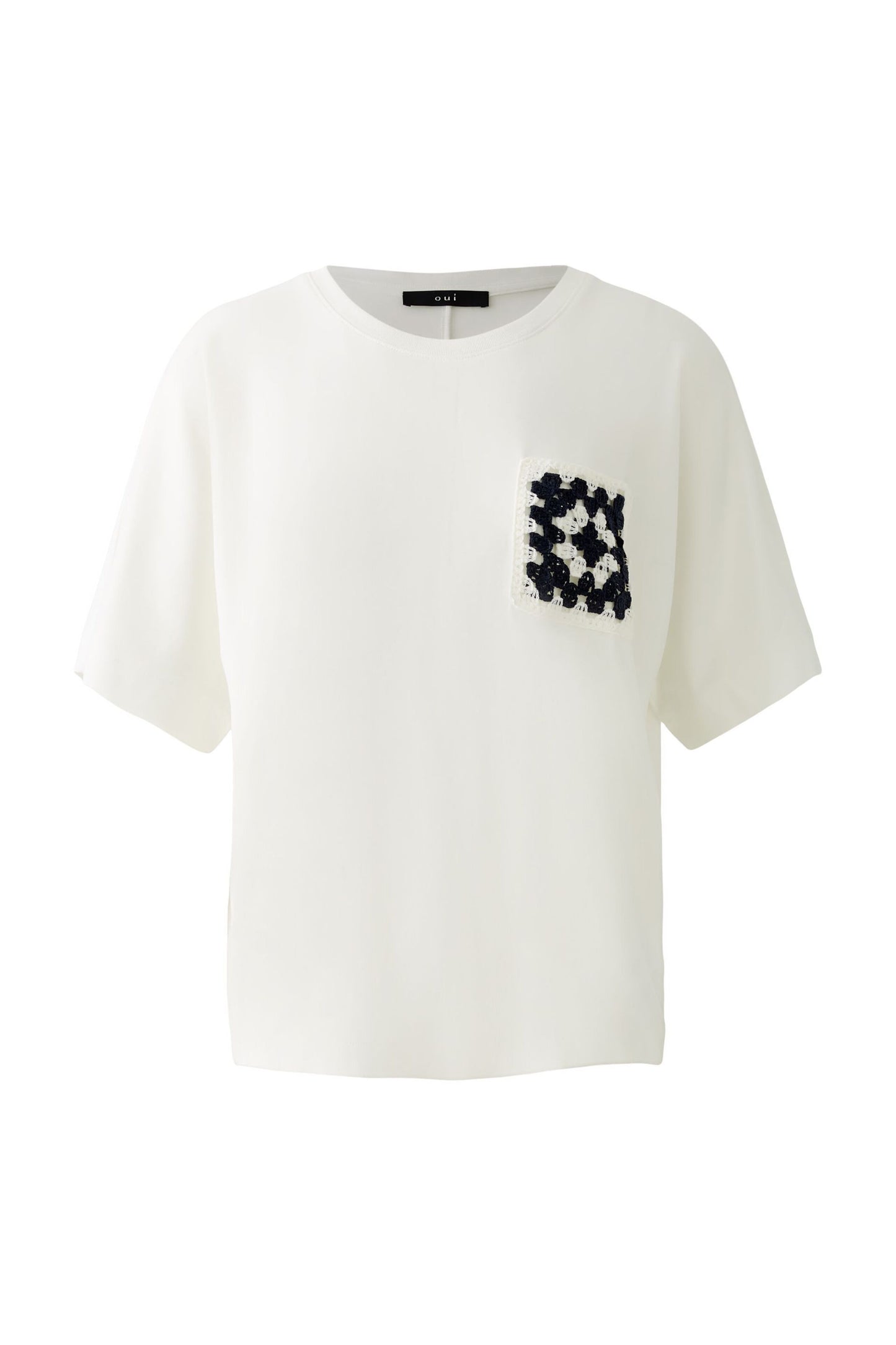 Oui Crochet Pocket T-Shirt 91851