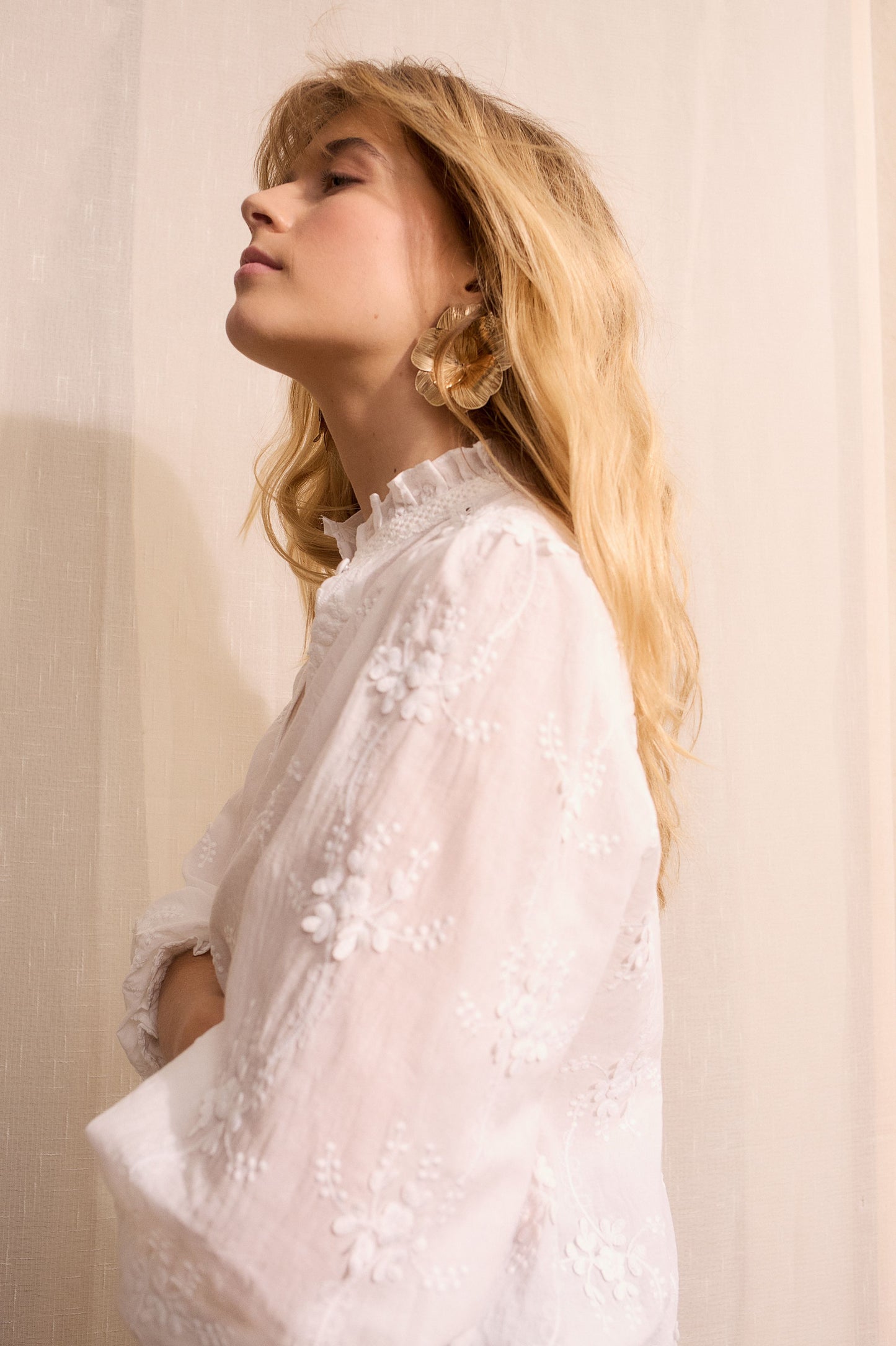 Oui Embroidered Blouse 96713