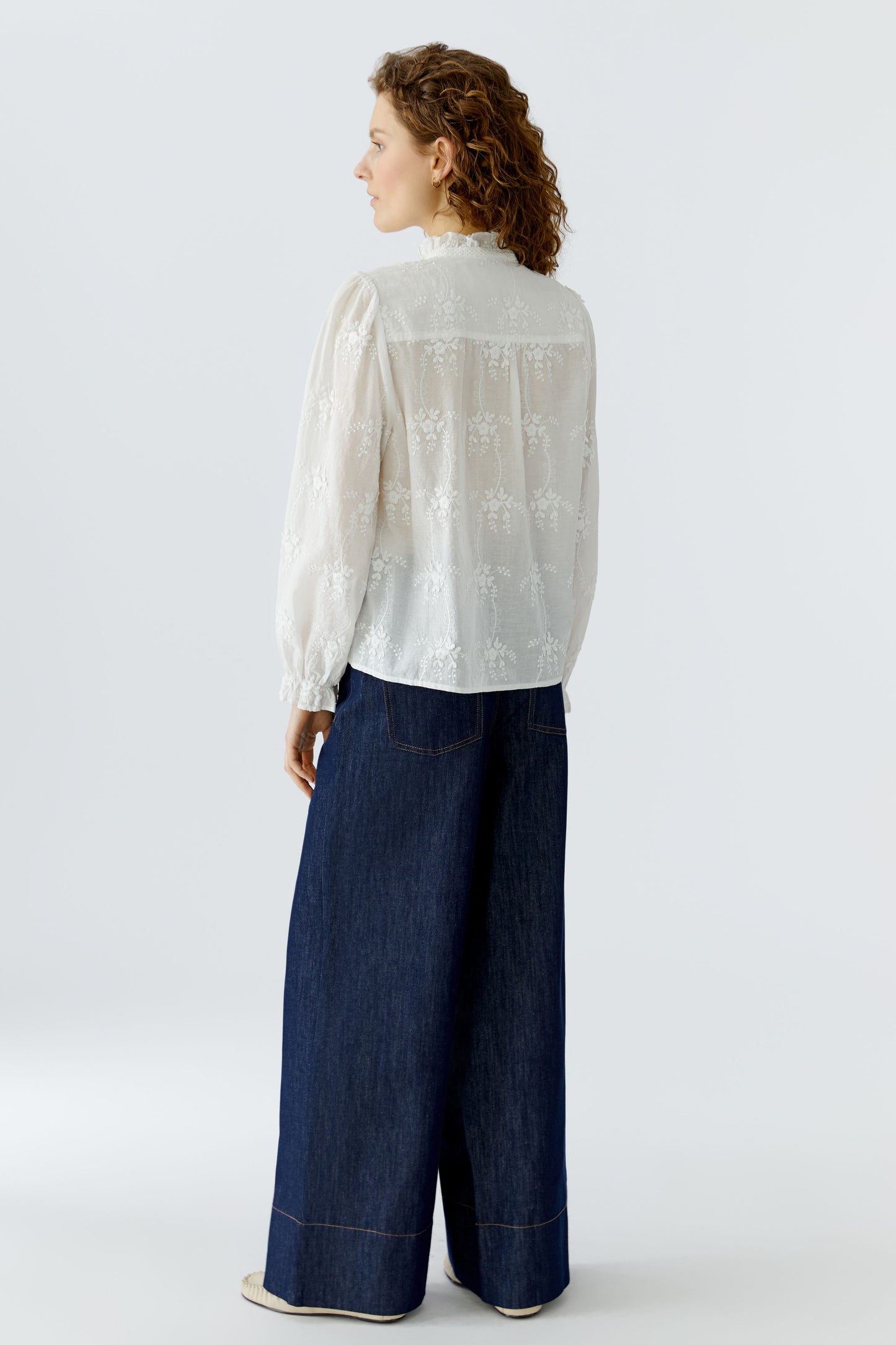 Oui Embroidered Blouse 96713