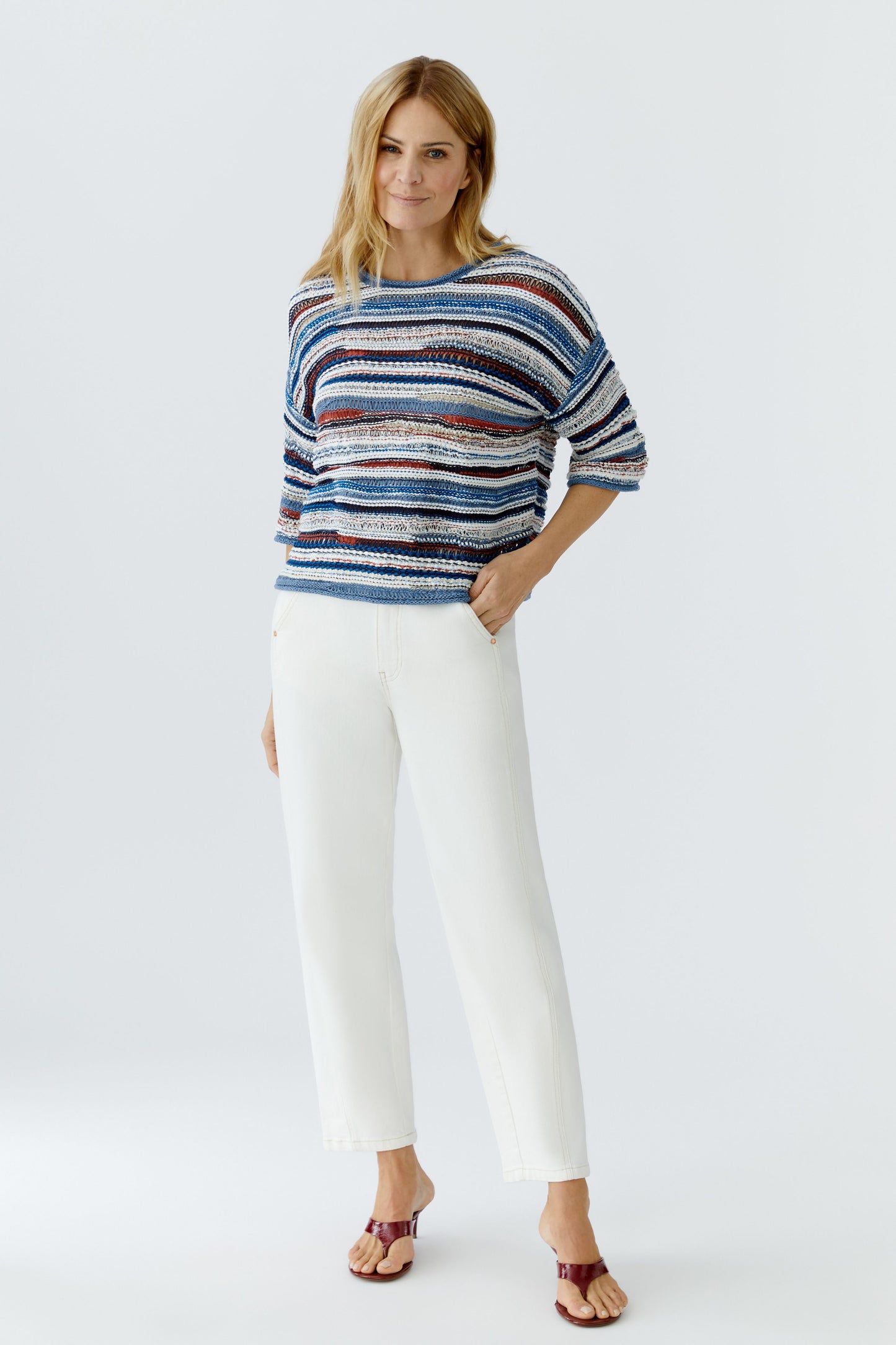 Oui Stitch Detail Jeans 96820