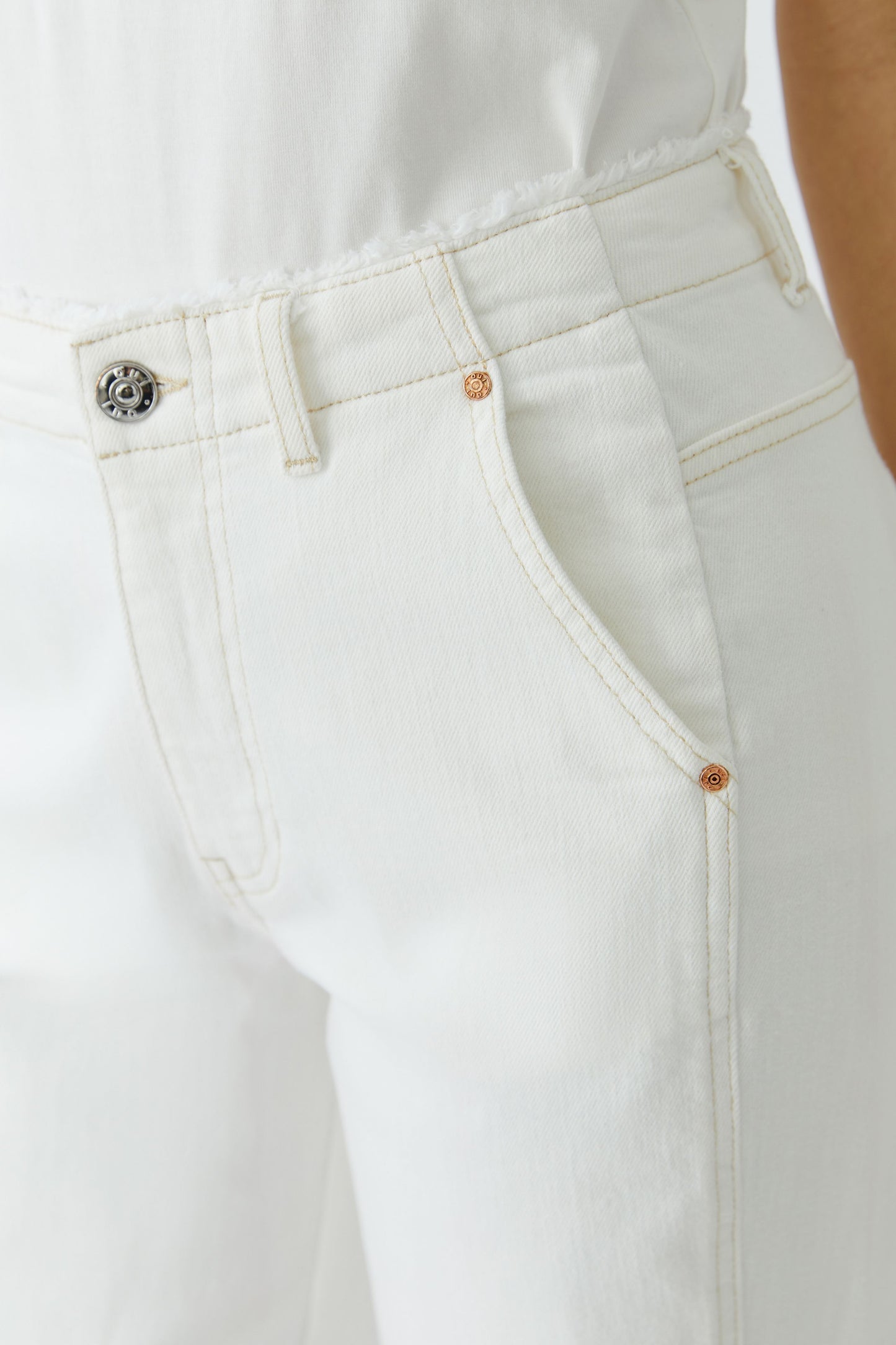 Oui Stitch Detail Jeans 96820
