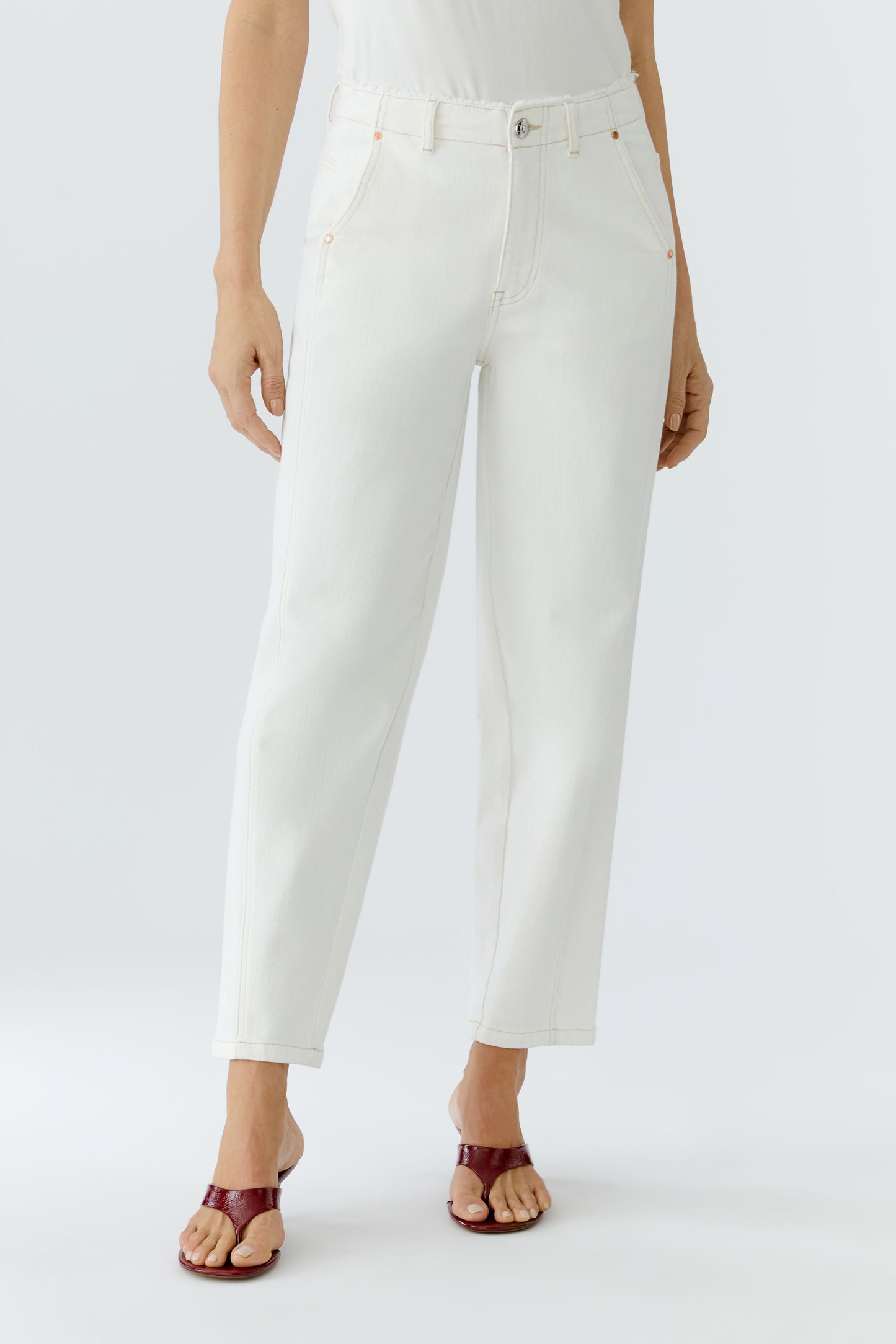 Oui Stitch Detail Jeans 96820