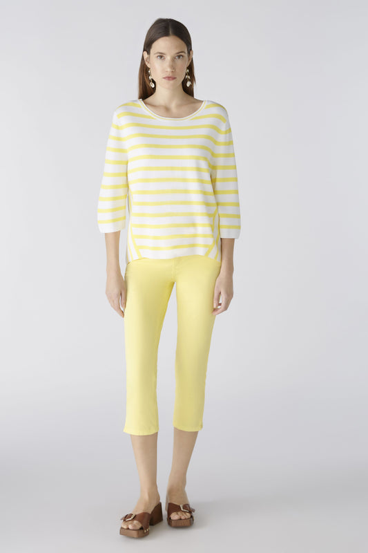 Oui 78878 Yellow Cropped Jeans