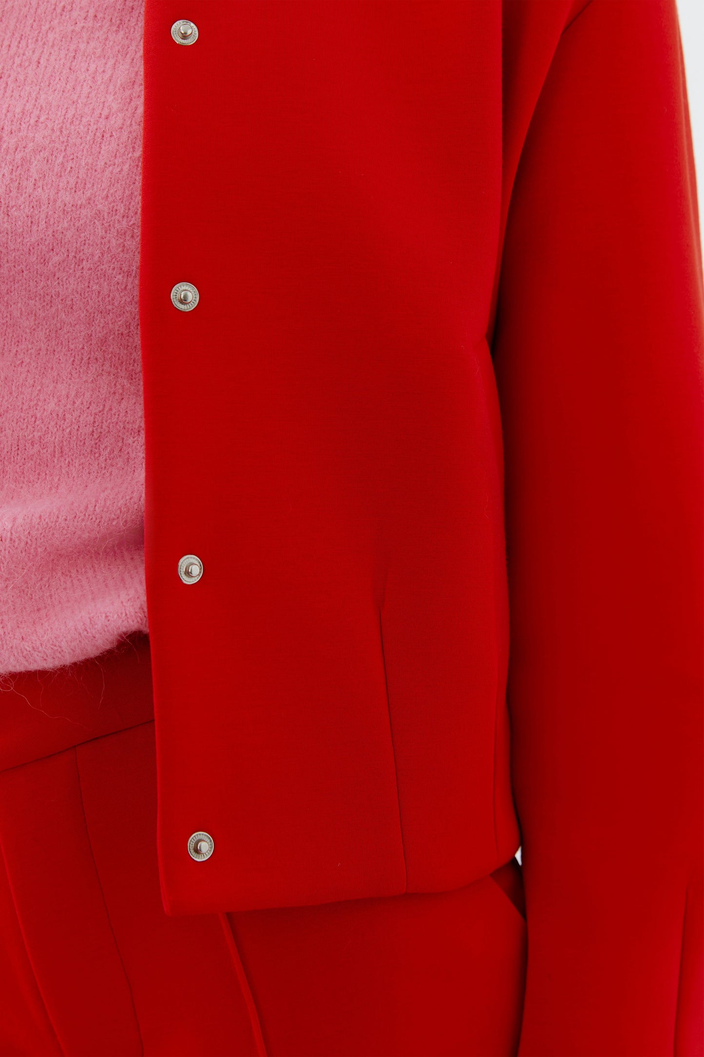 Oui Red Bomber Jacket 95821