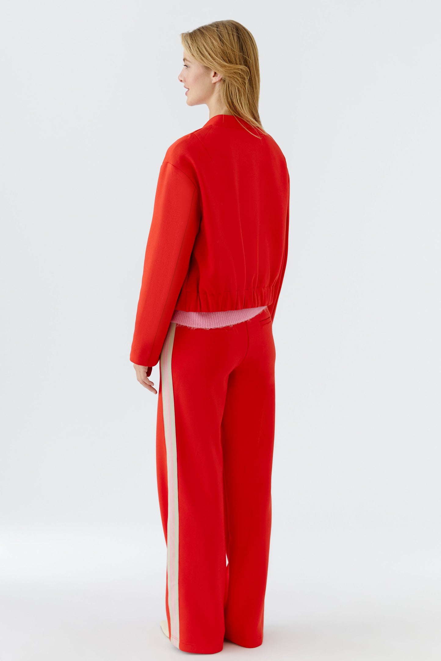 Oui Red Bomber Jacket 95821