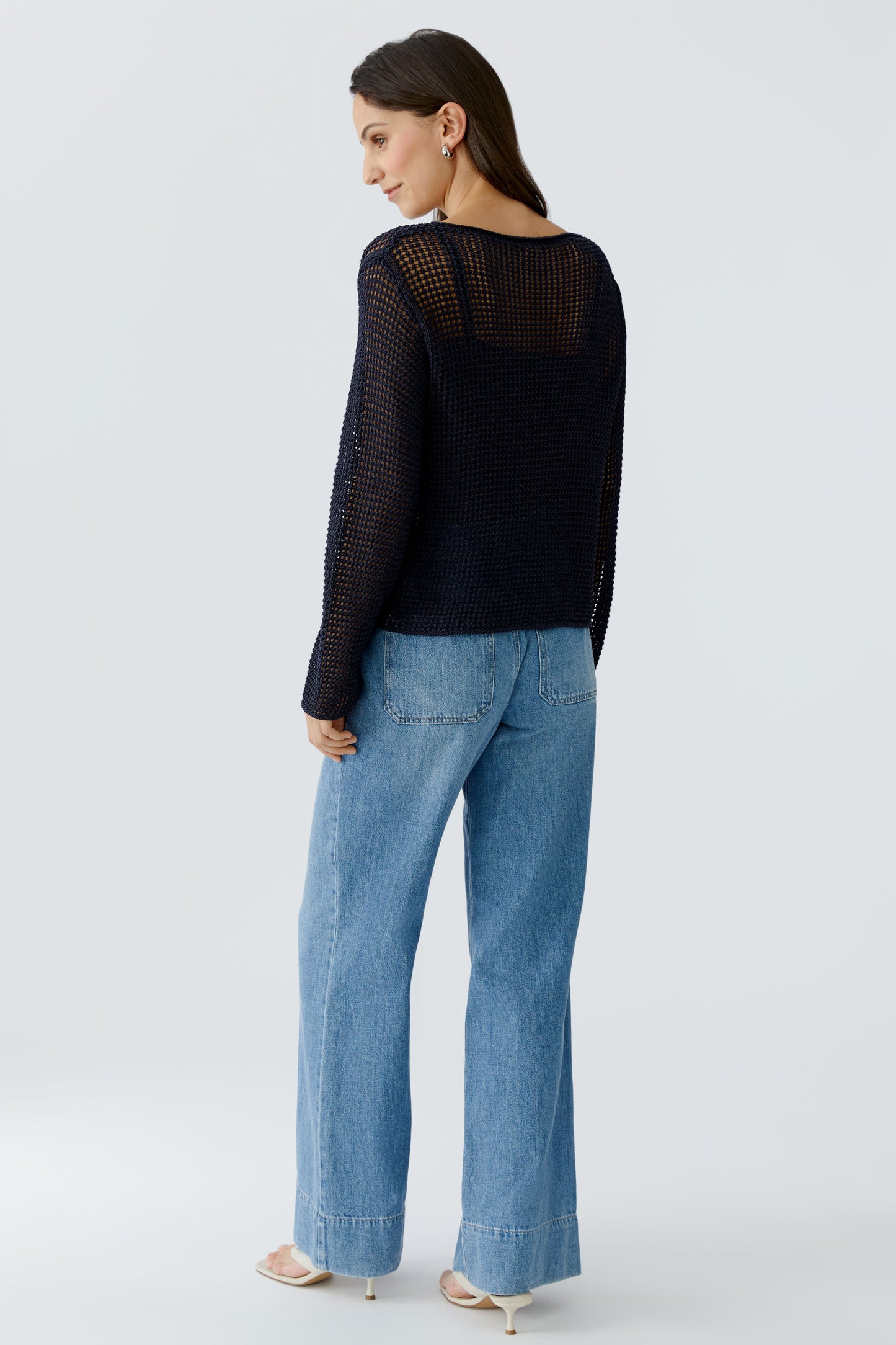 Oui Holey Knit Sweater 96762