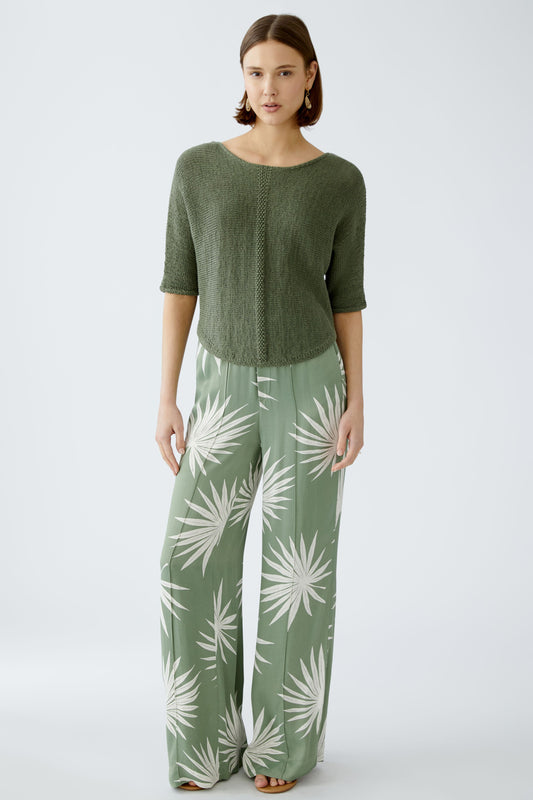 Oui Easy Sweater Olive 92981