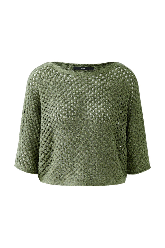 Oui Metallic Knit Sweater 93319