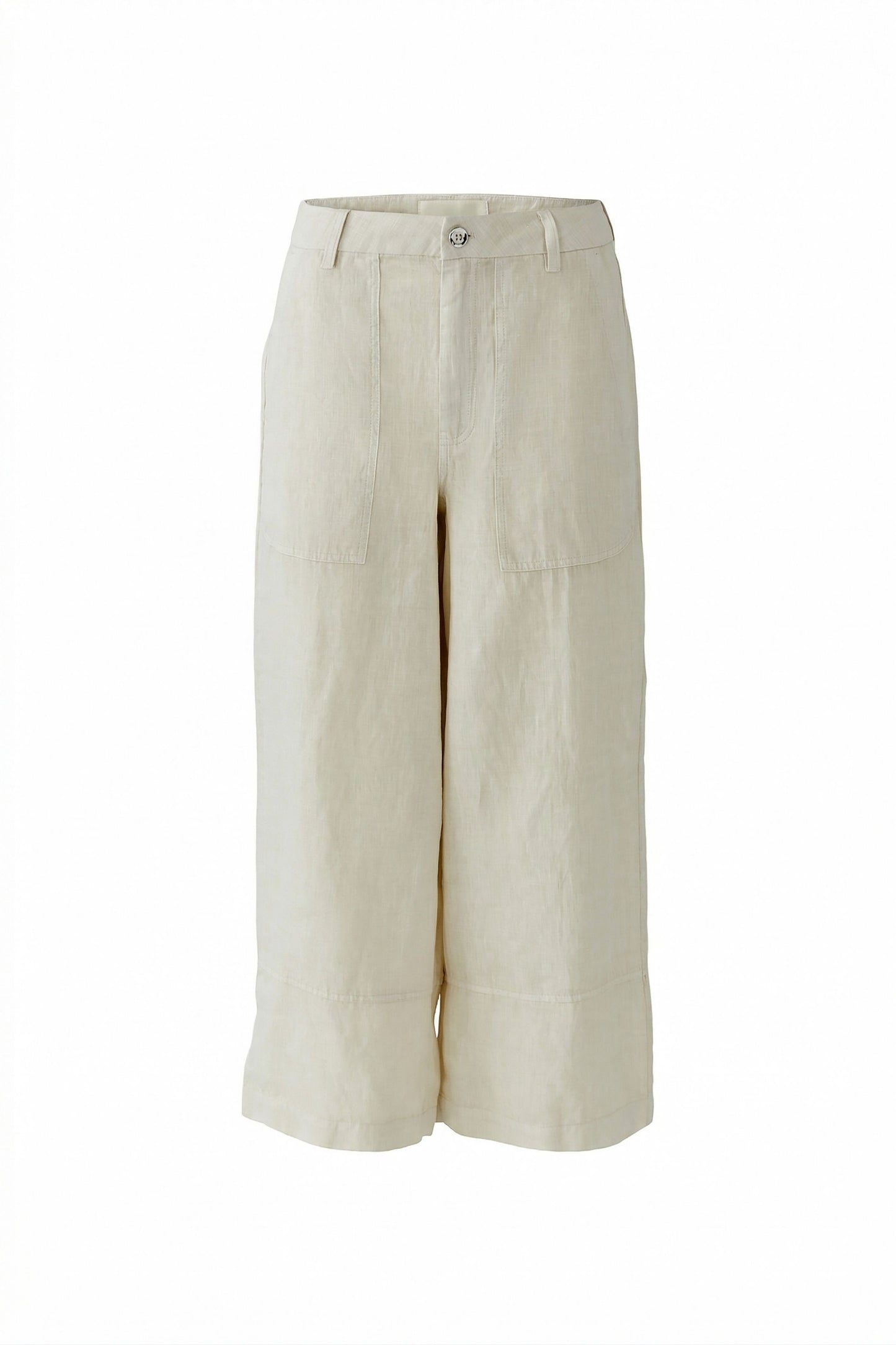 Oui Biscuit Linen Trousers 97141