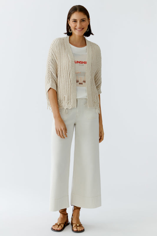 Oui Holey Cardigan 97326