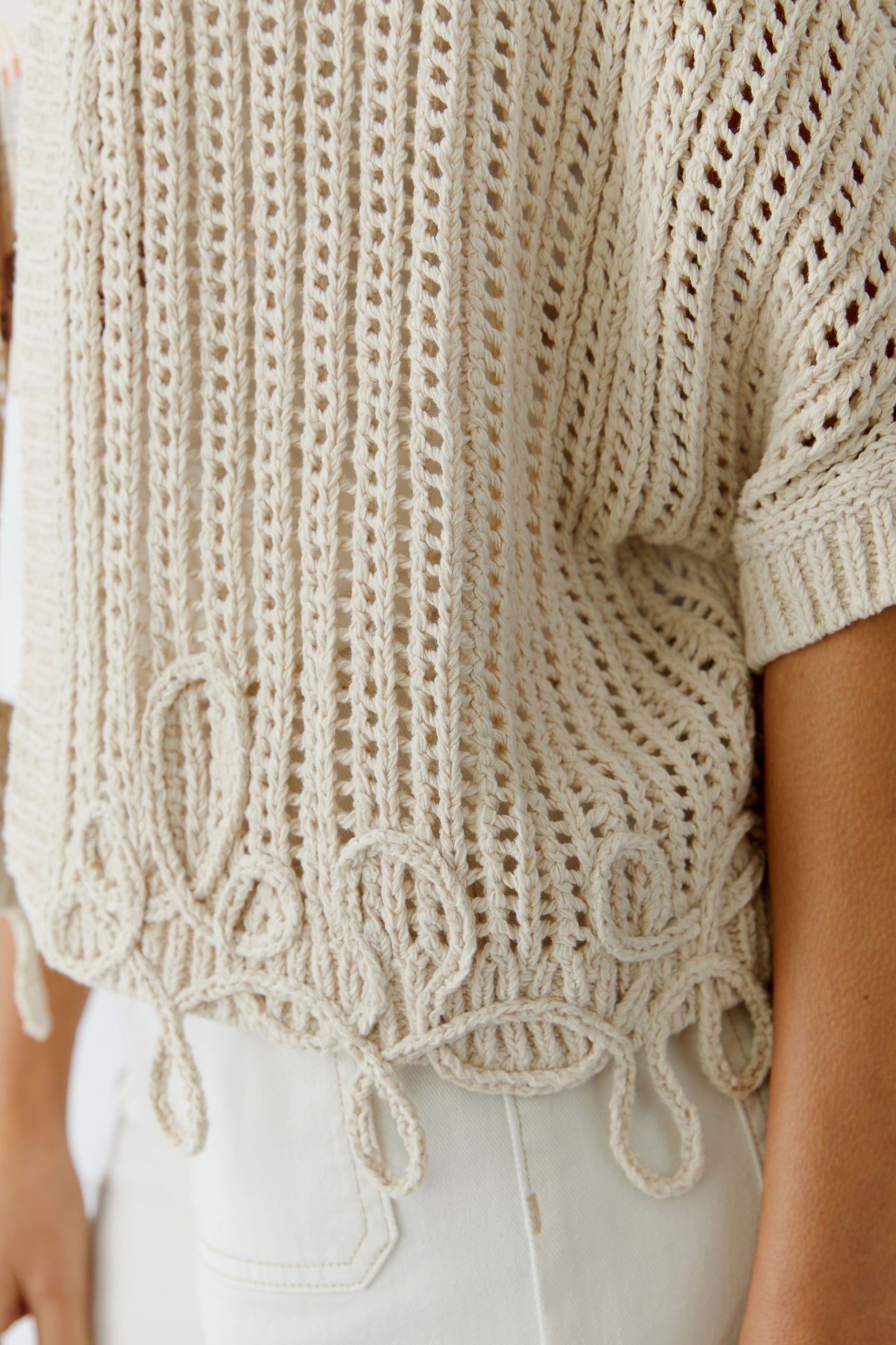 Oui Holey Cardigan 97326