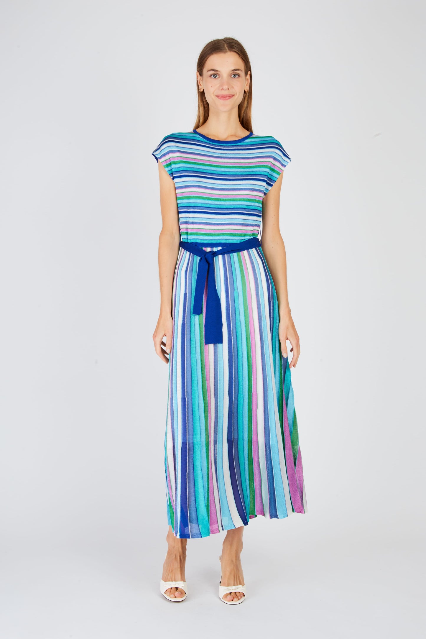 Derhy Fine Stripe Knitted Dress Xabina