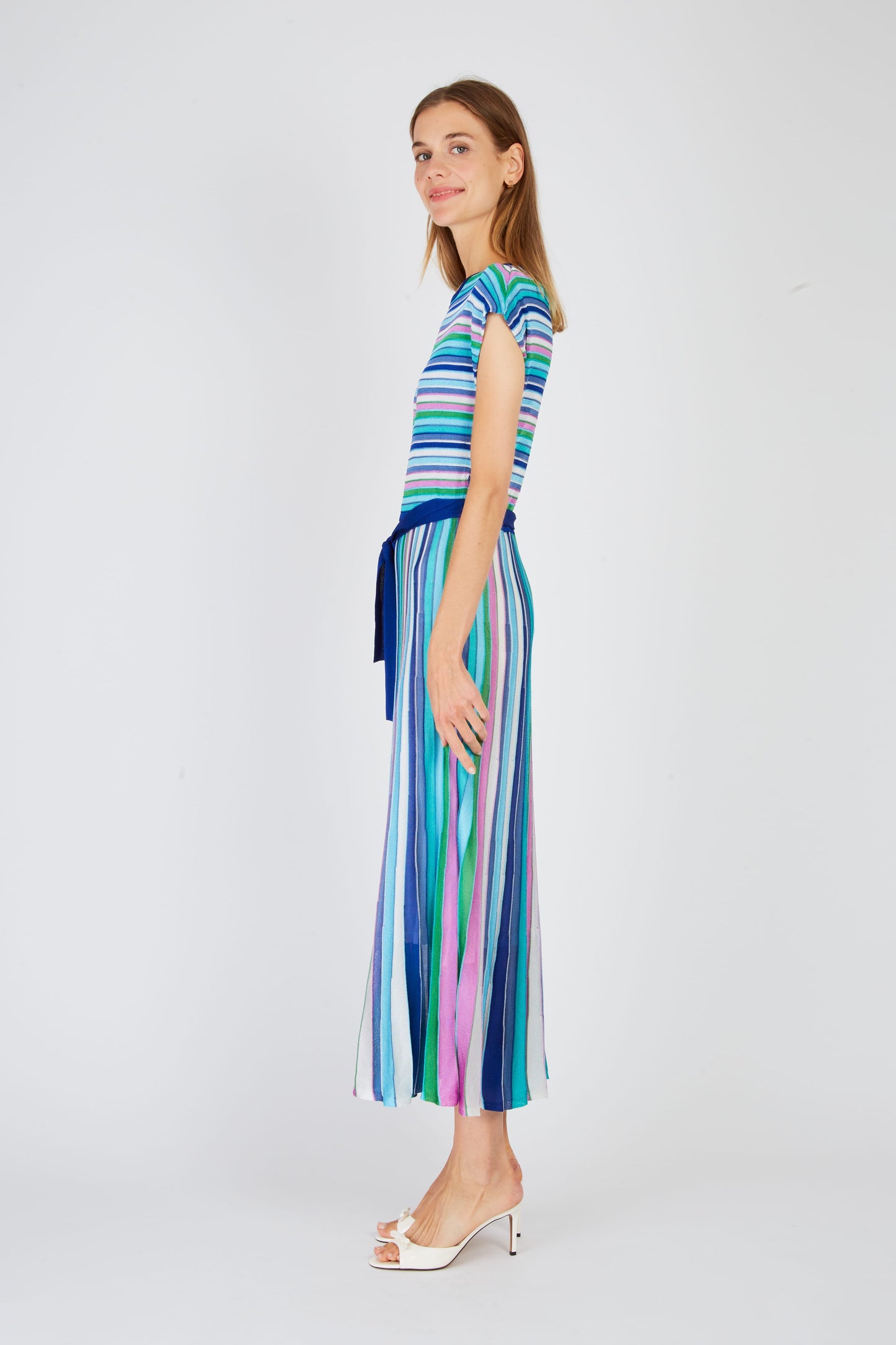 Derhy Fine Stripe Knitted Dress Xabina