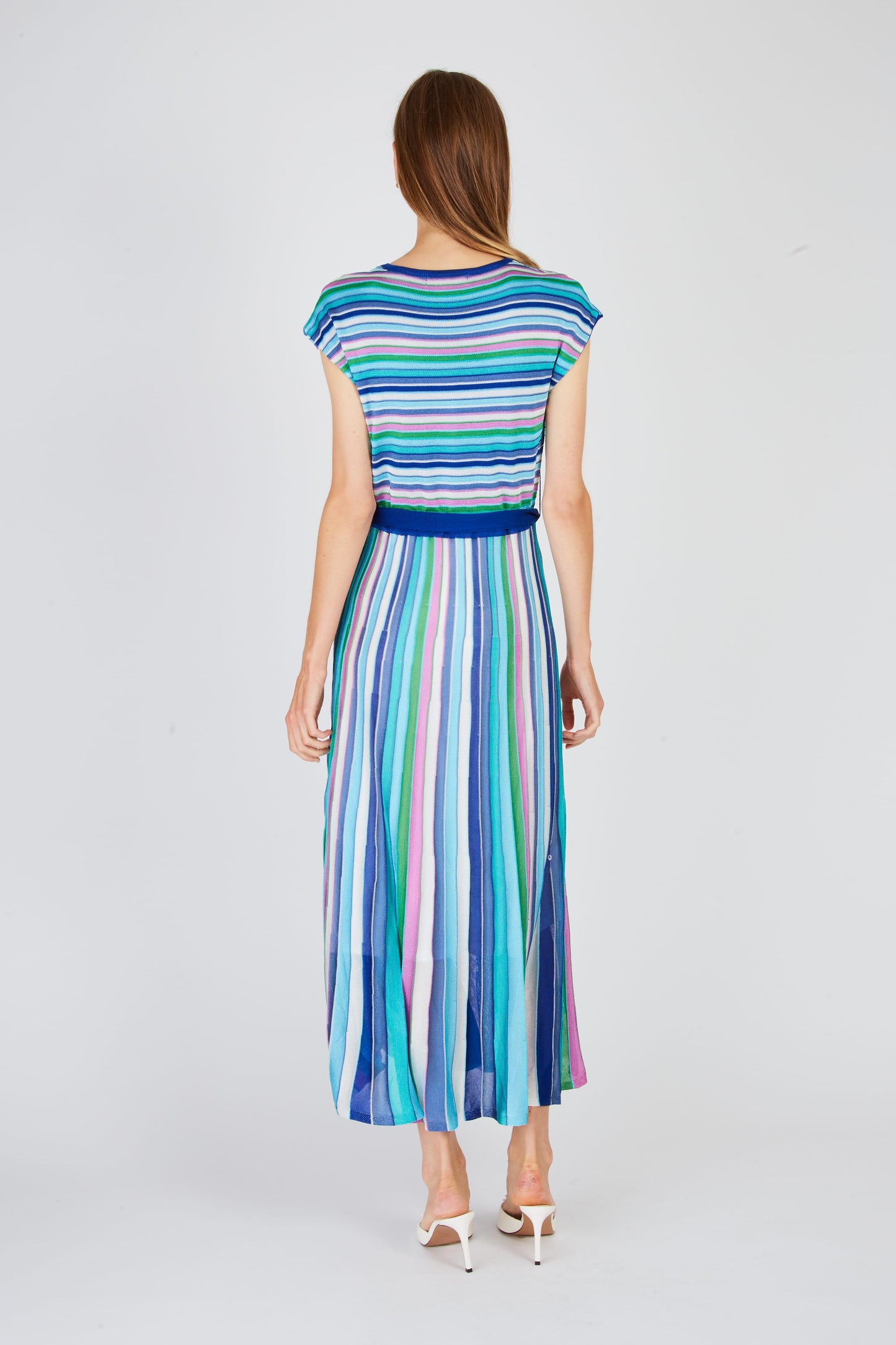 Derhy Fine Stripe Knitted Dress Xabina