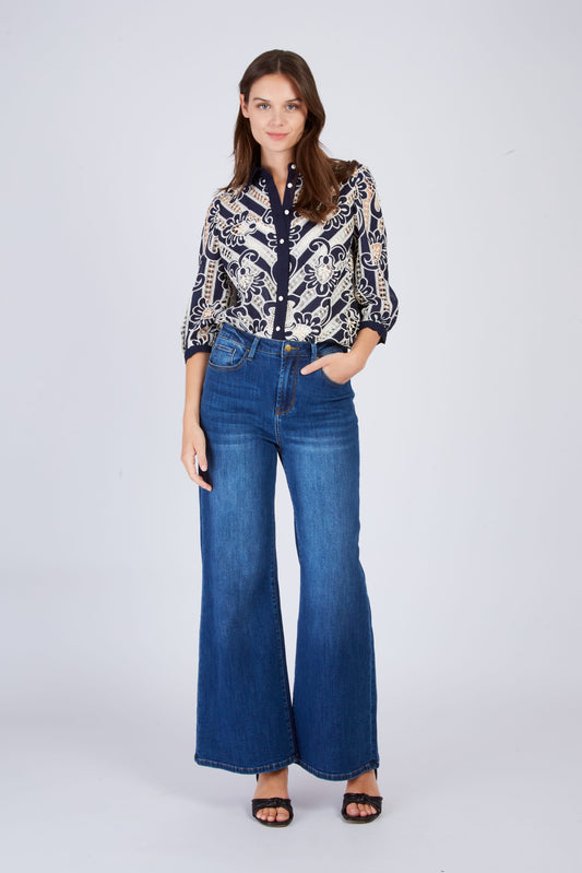 Derhy Lace Shirt with Cami Liane
