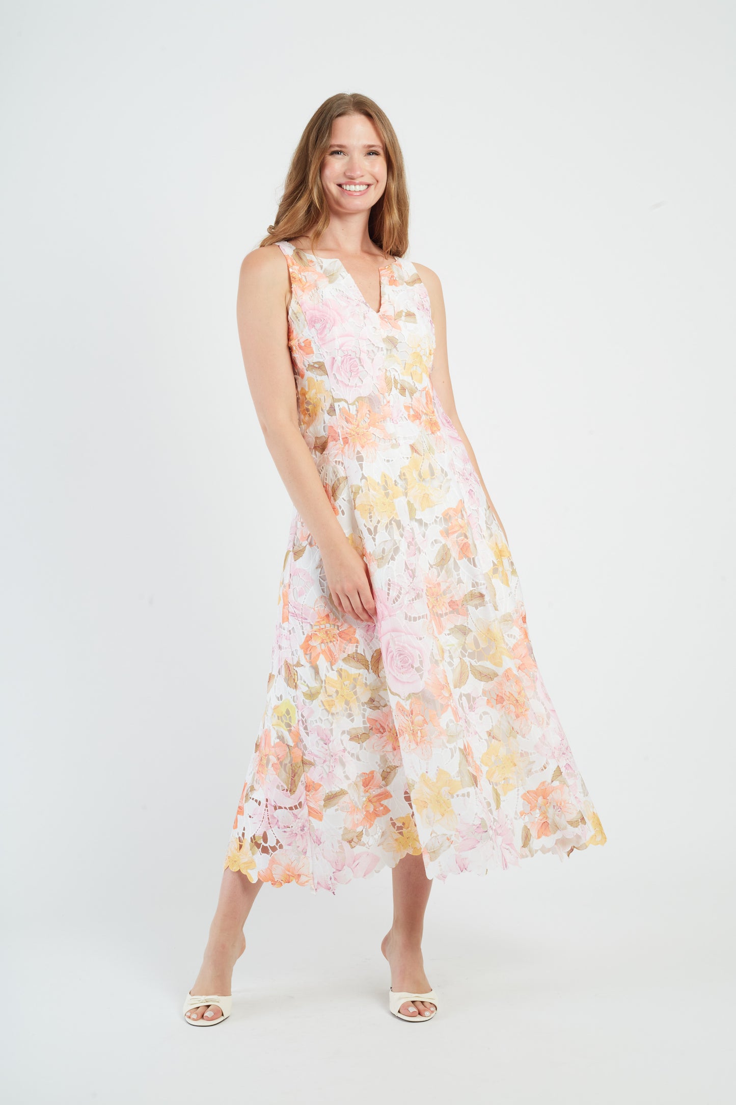 Derhy Lace Effect Dress Margaux