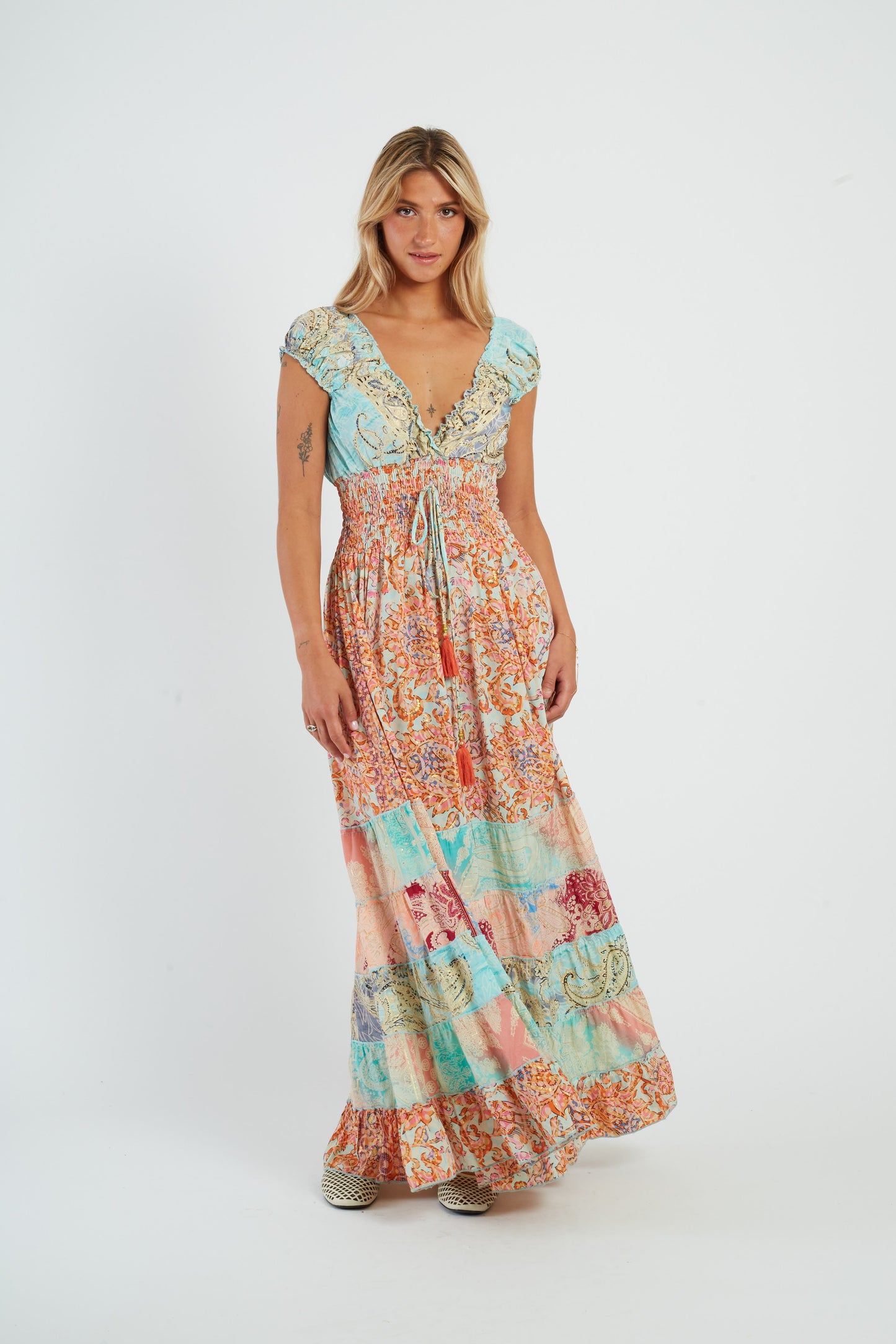 Derhy Multi Print Maxi Dress Marielle