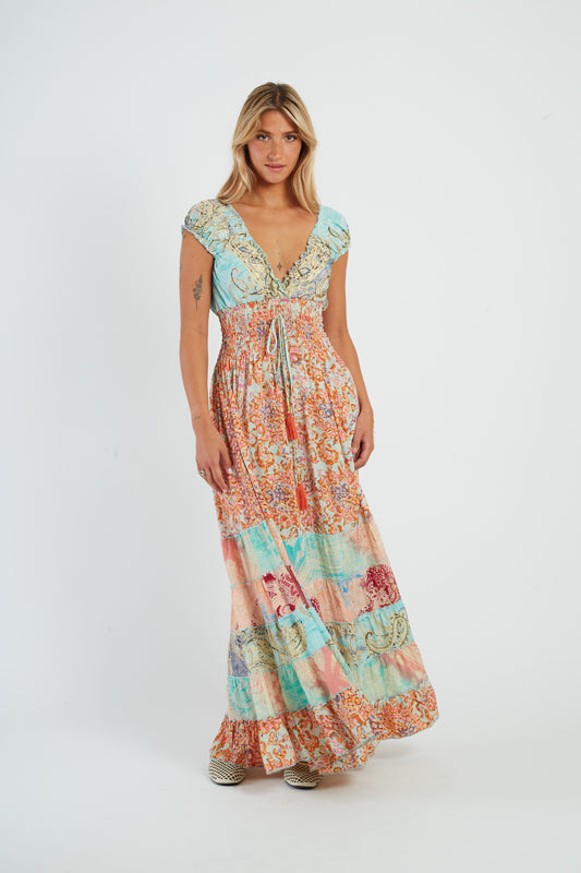 Derhy Multi Print Maxi Dress Marielle