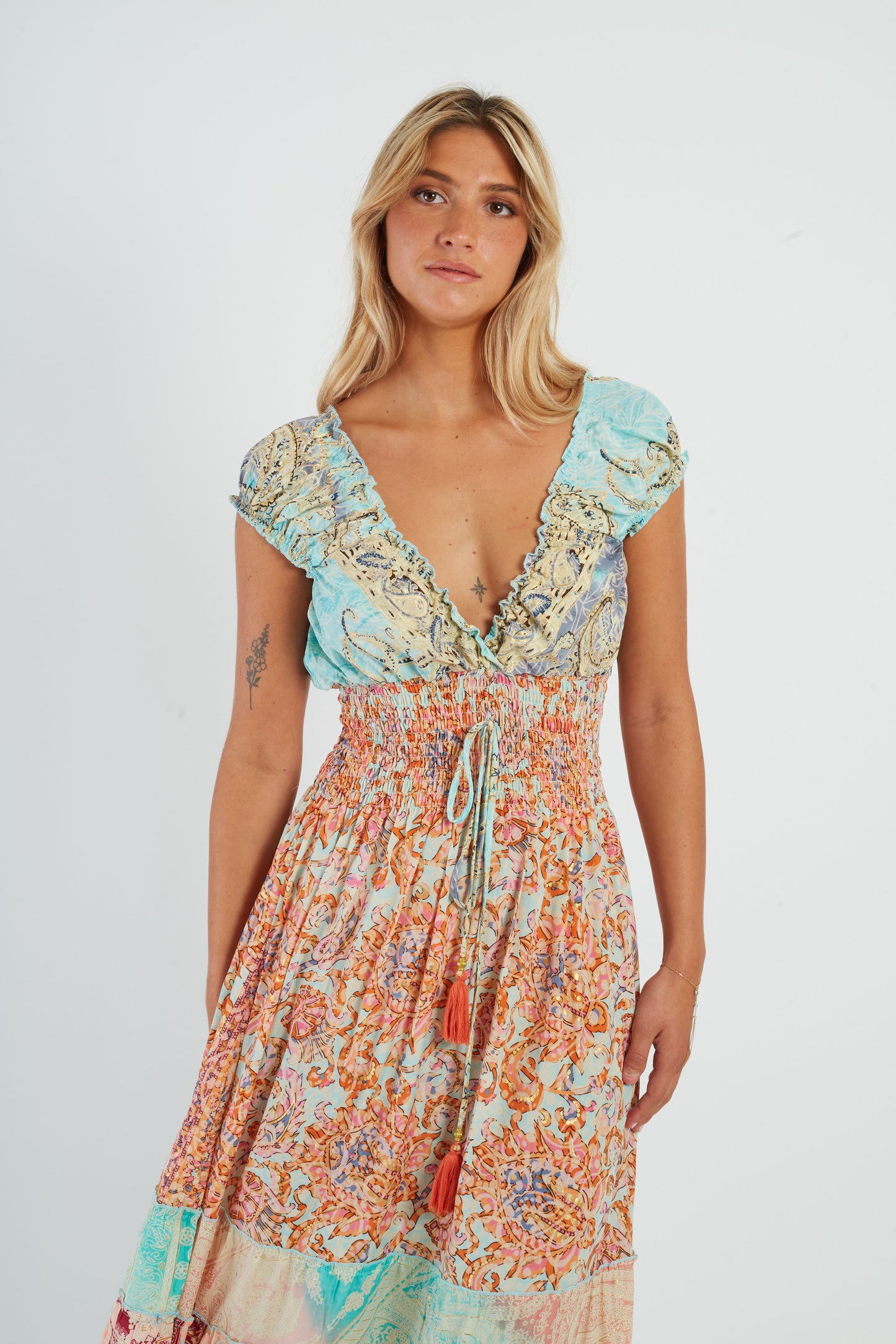Derhy Multi Print Maxi Dress Marielle