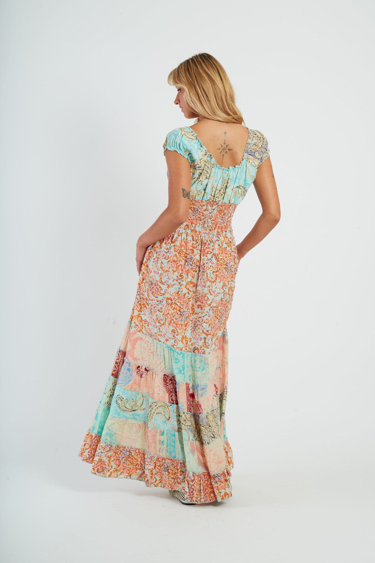 Derhy Multi Print Maxi Dress Marielle
