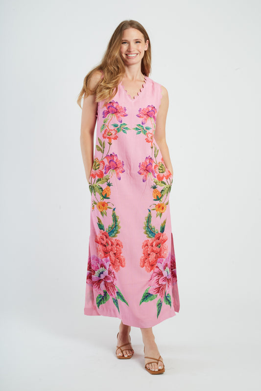 Derhy Scallop Neck Dress Mirta