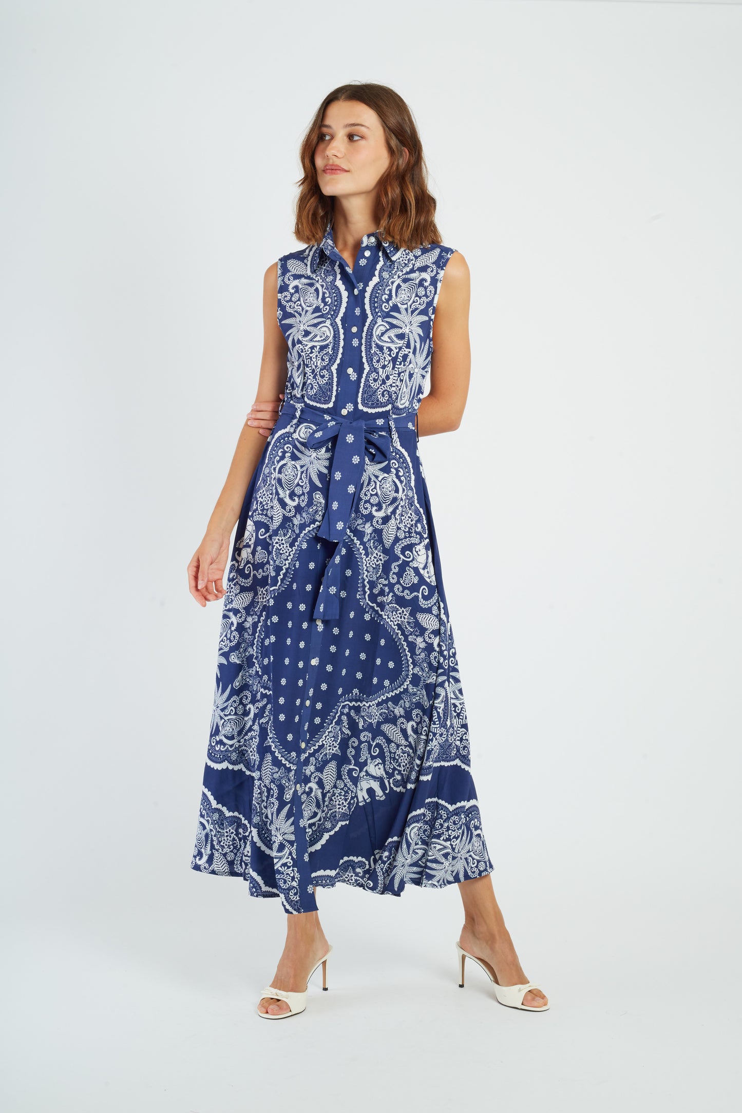 Derhy Print Dress Modeste
