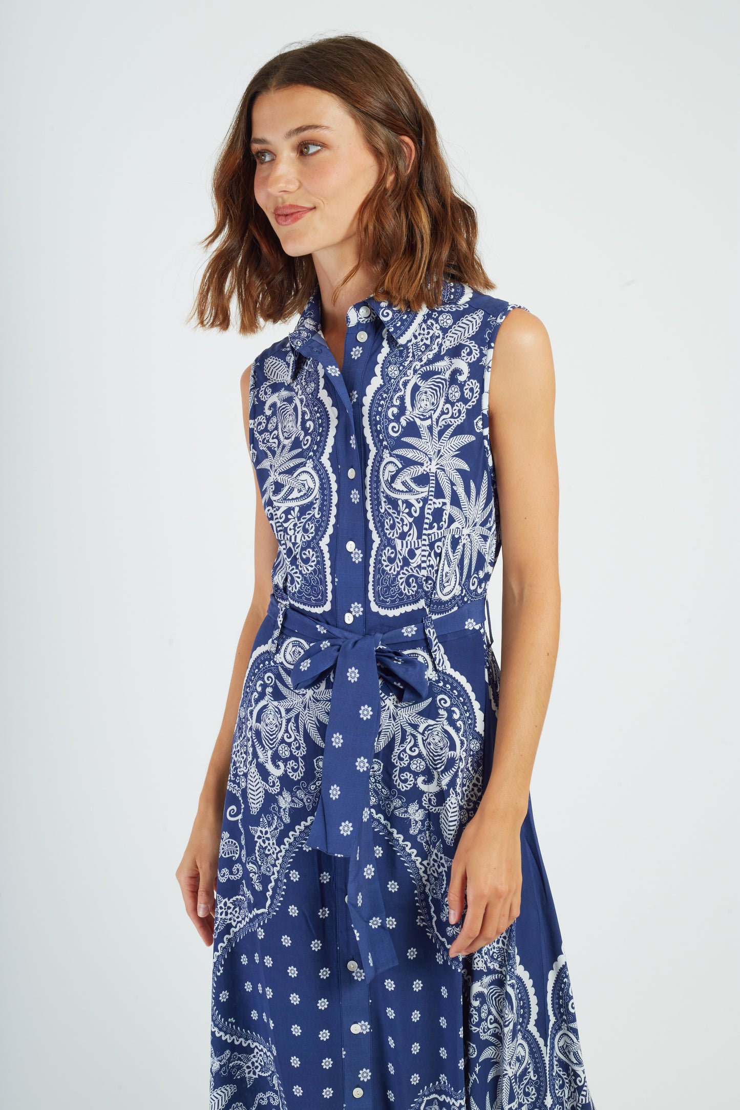 Derhy Print Dress Modeste