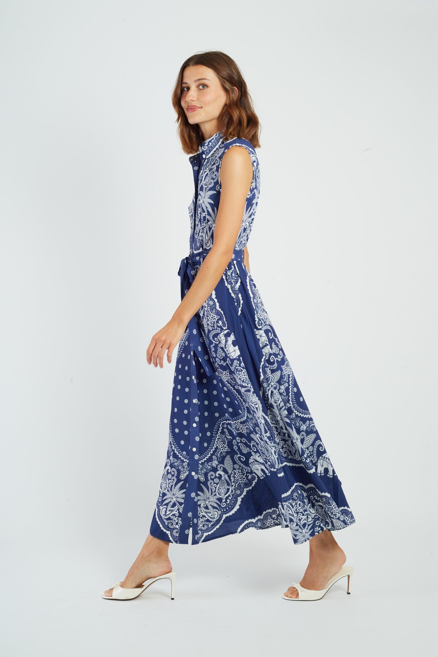 Derhy Print Dress Modeste