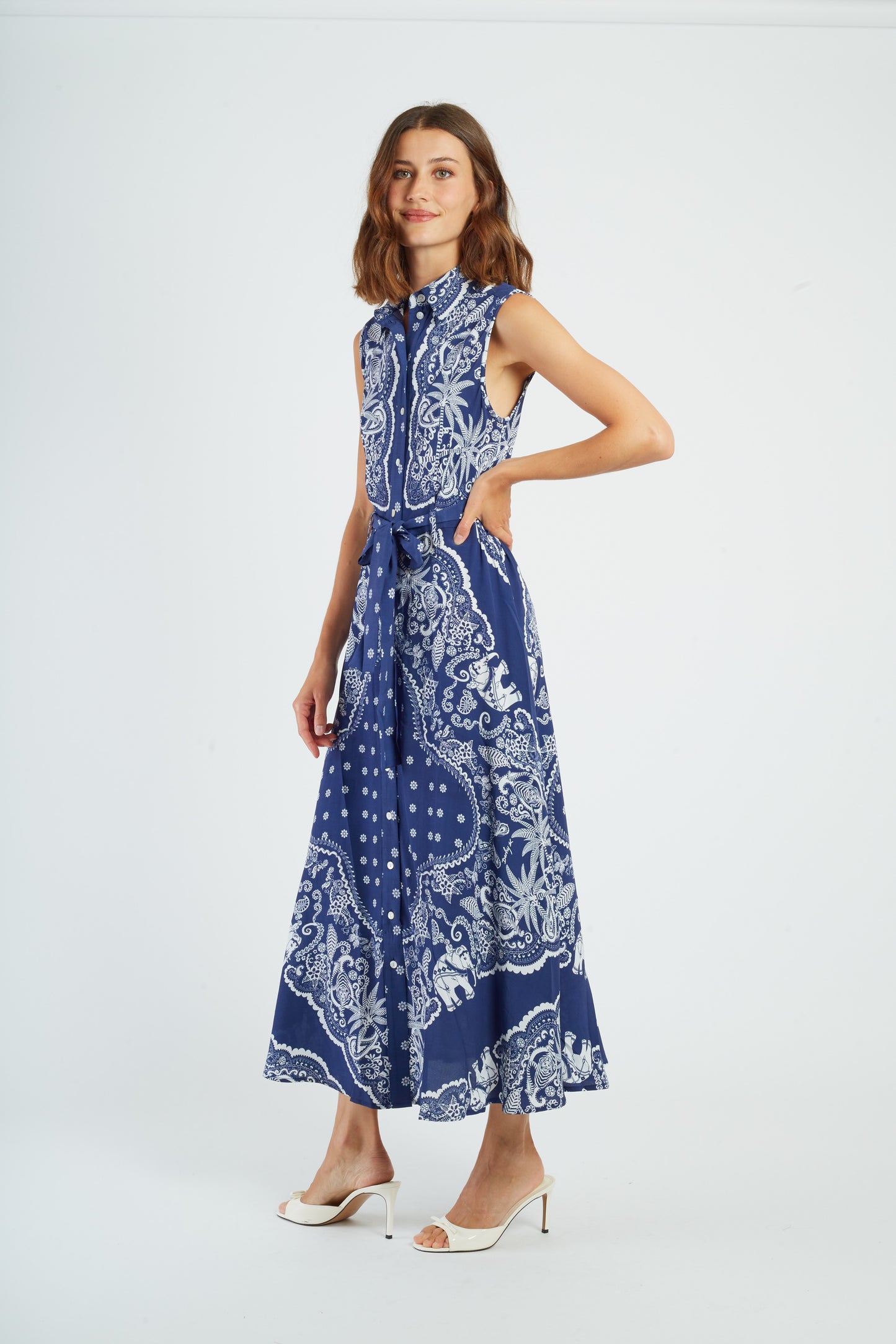 Derhy Print Dress Modeste