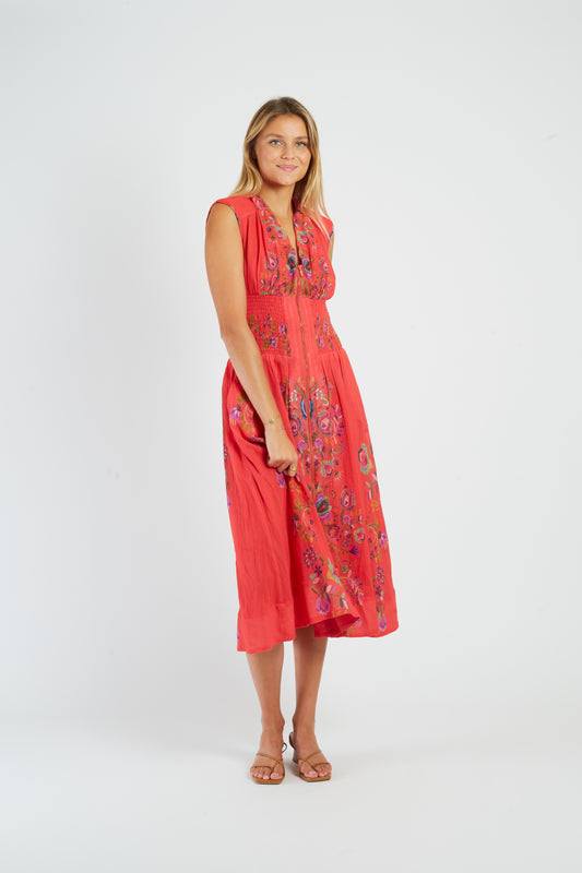 Derhy Floral Zip Dress Moufette